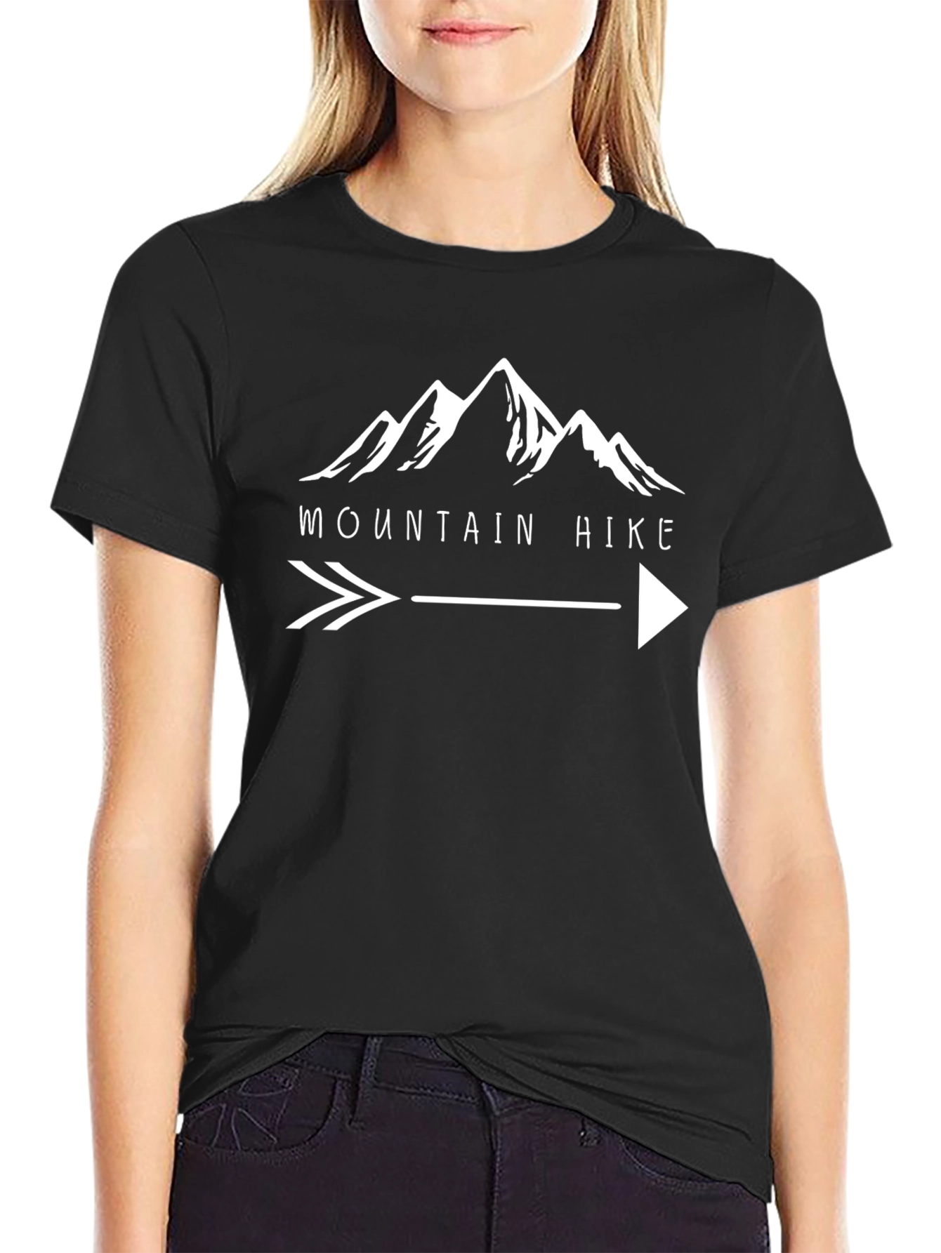 Mountain Hike Arrow Graphic Tee - Black