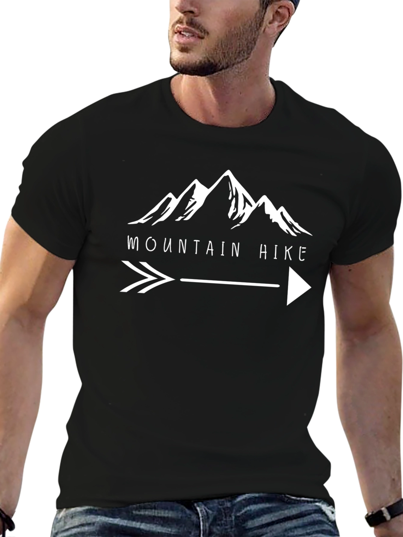 Mountain Hike Arrow Graphic Tee - Black