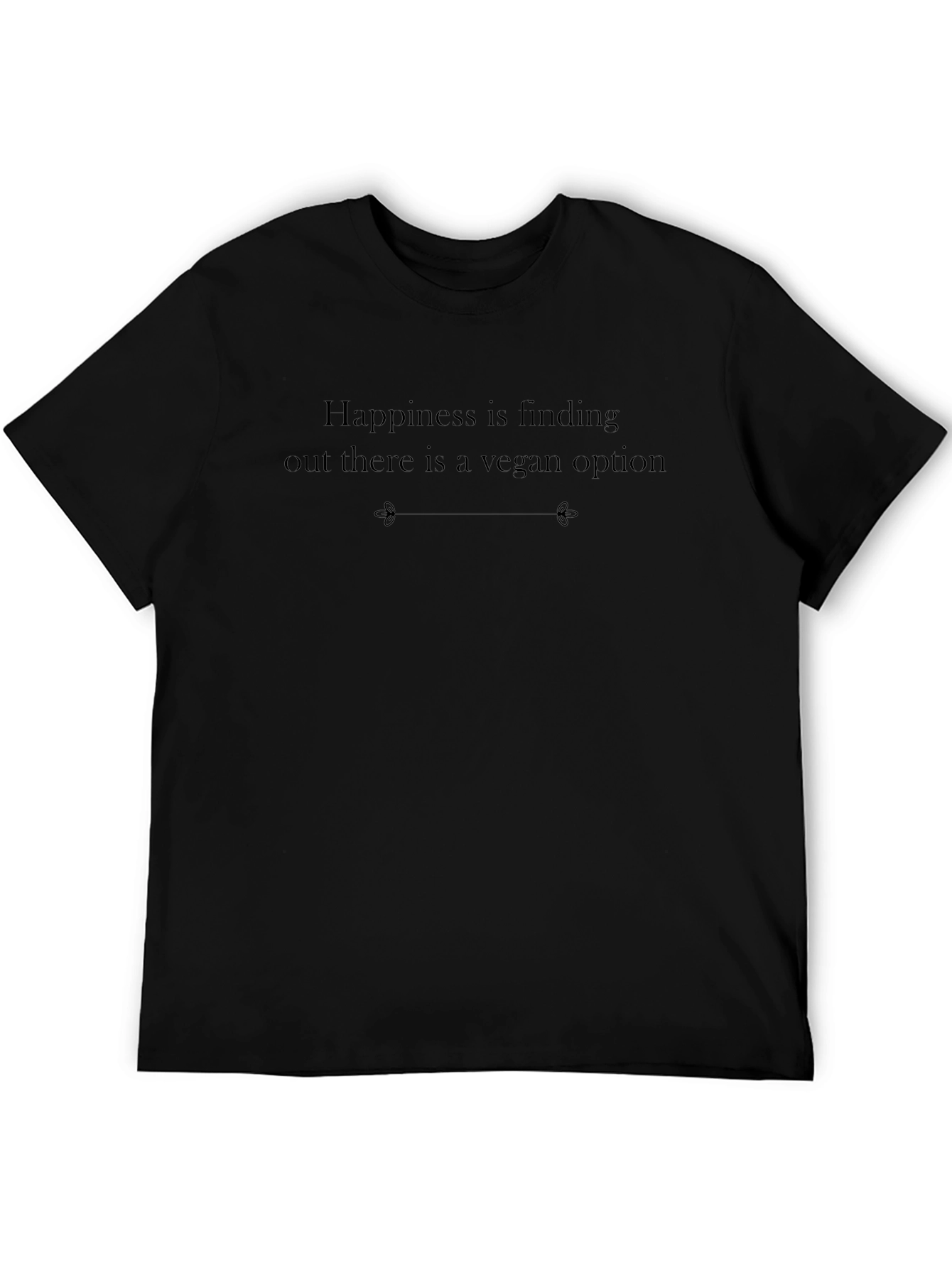 Vegan Option T-Shirt - Unisex Black