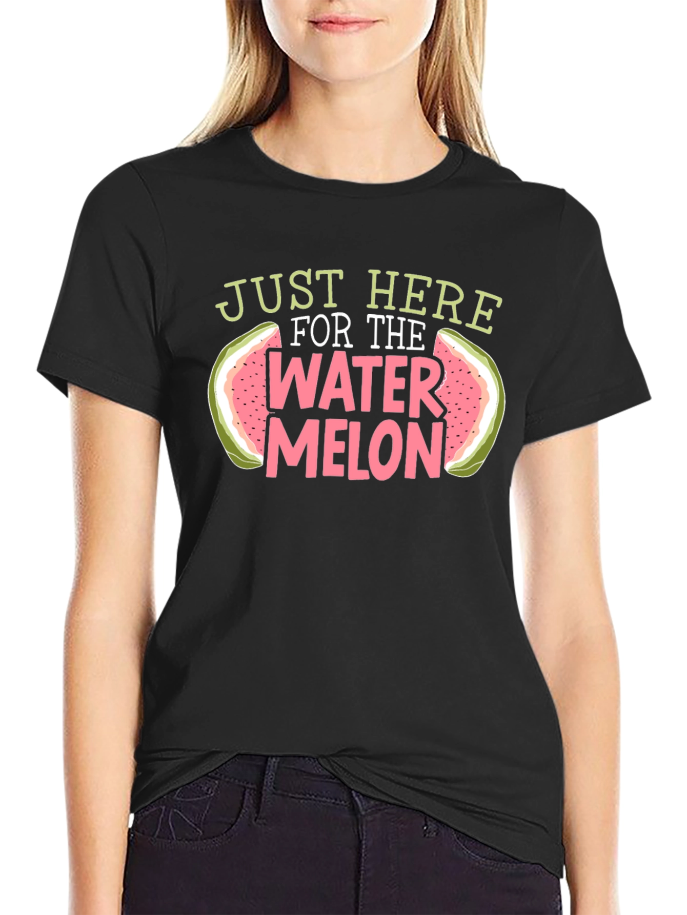 Just Here For The Watermelon Graphic Tee