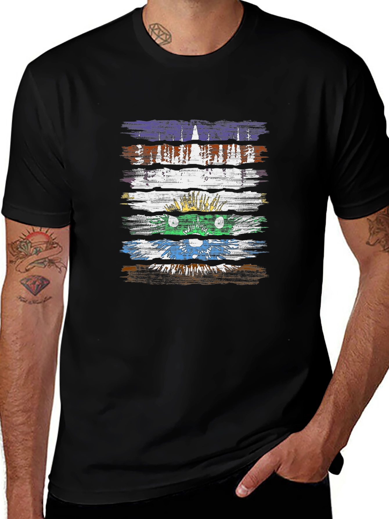 Retro Ninja Turtle Brushstroke T-Shirt