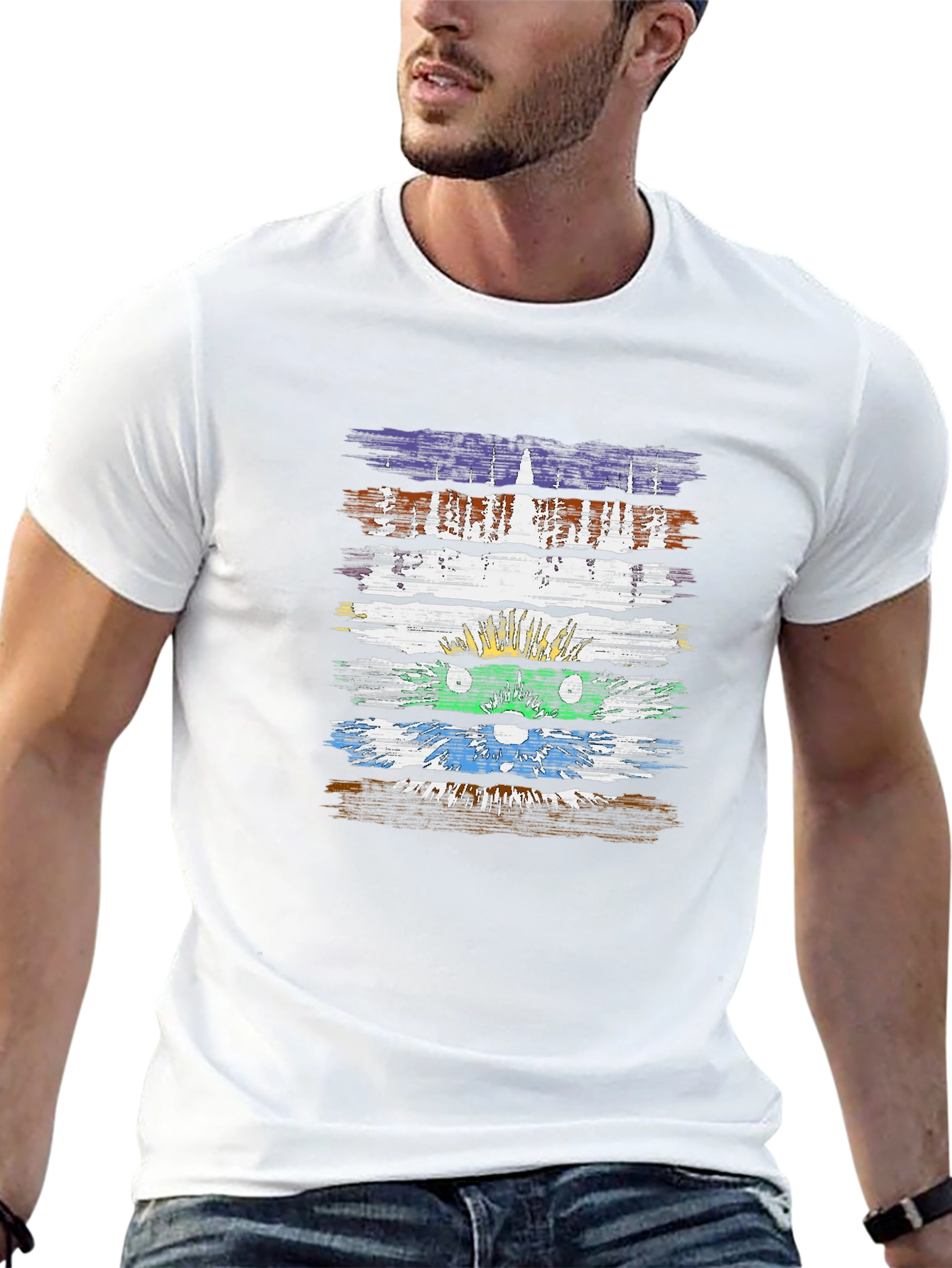 Retro Ninja Turtle Brushstroke T-Shirt