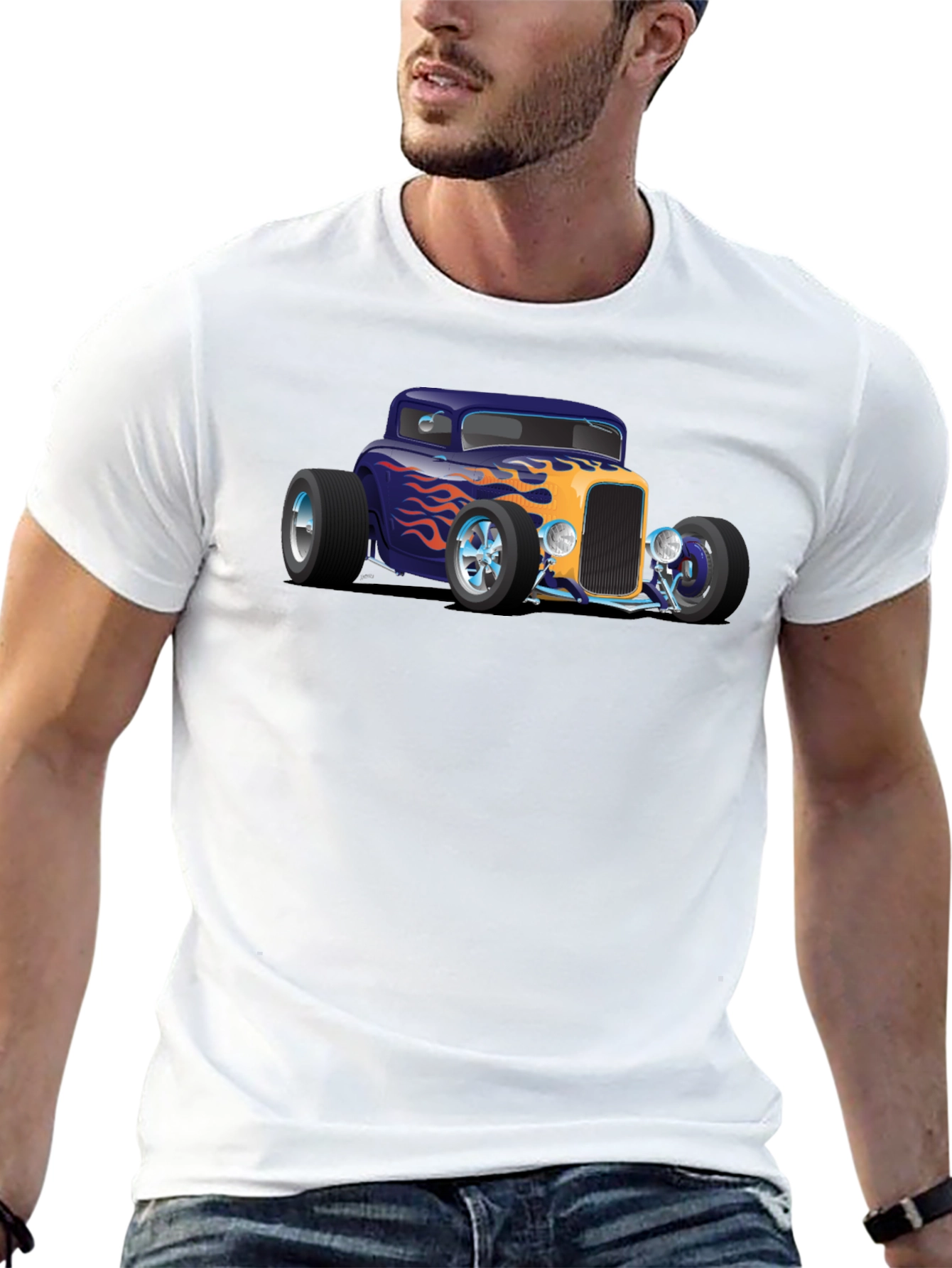 Hot Rod Car T-Shirt - Classic Car Design