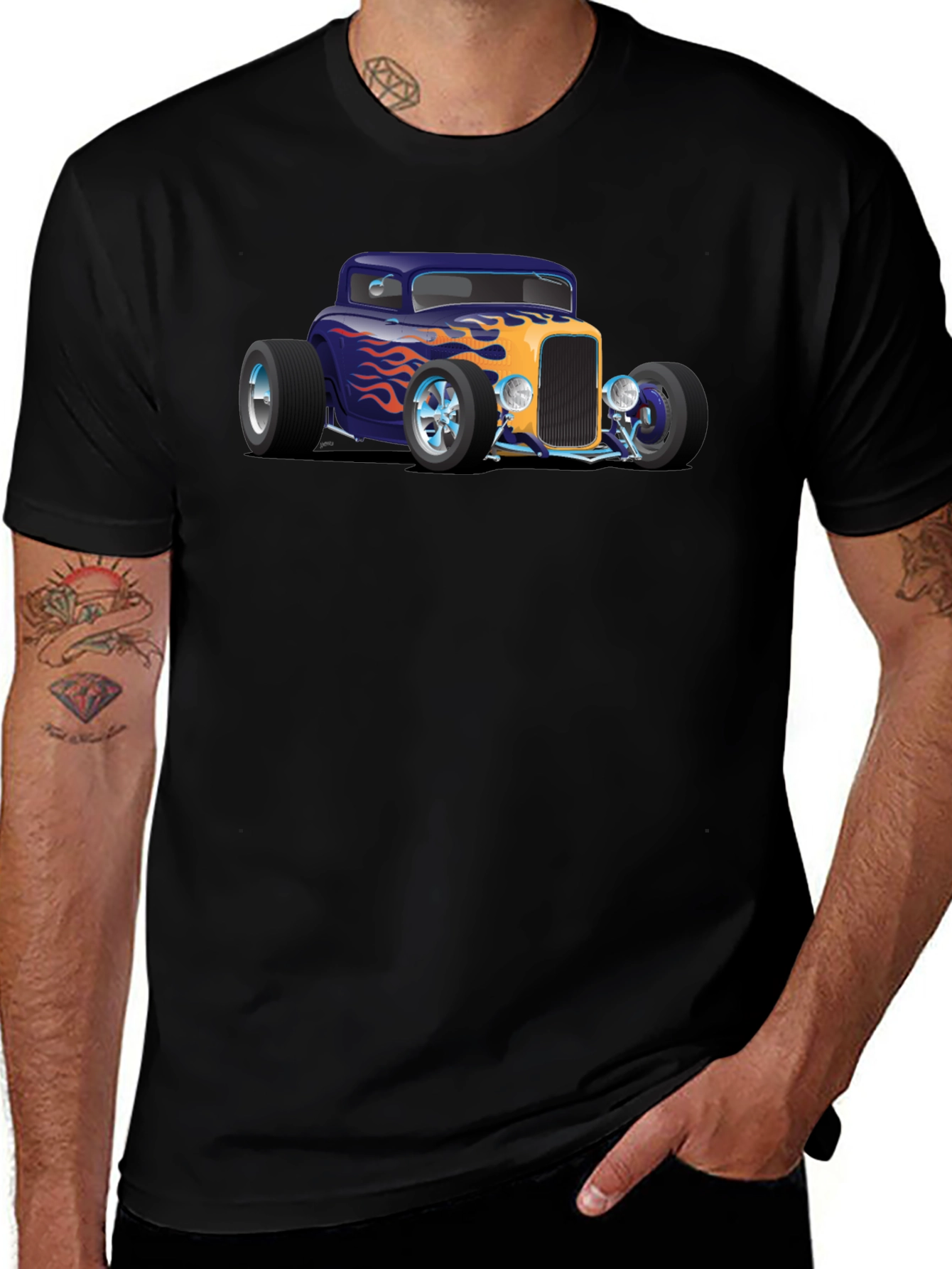 Hot Rod Car T-Shirt - Classic Car Design
