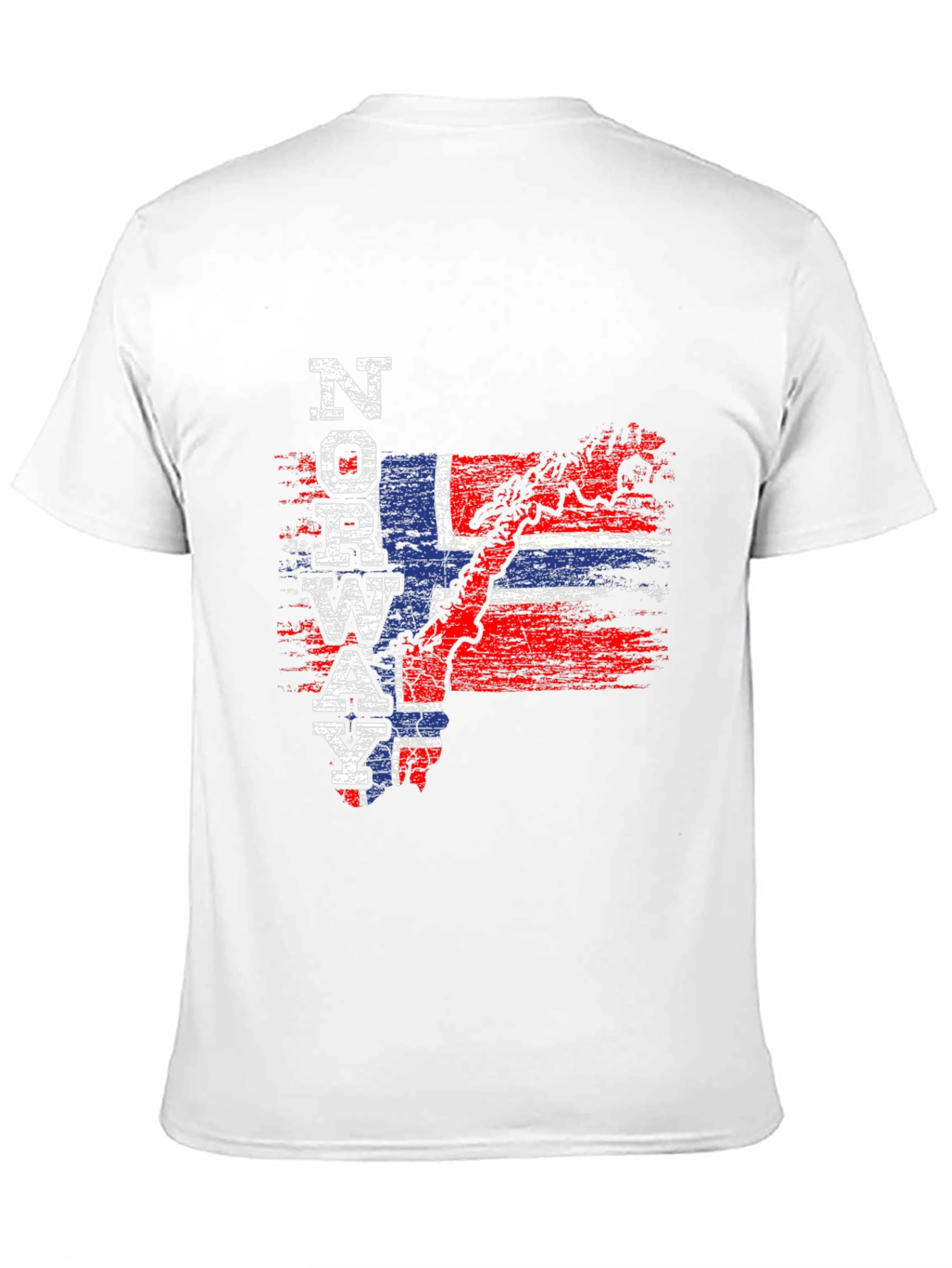 Norway Flag T-Shirt Patriotic Map Tee