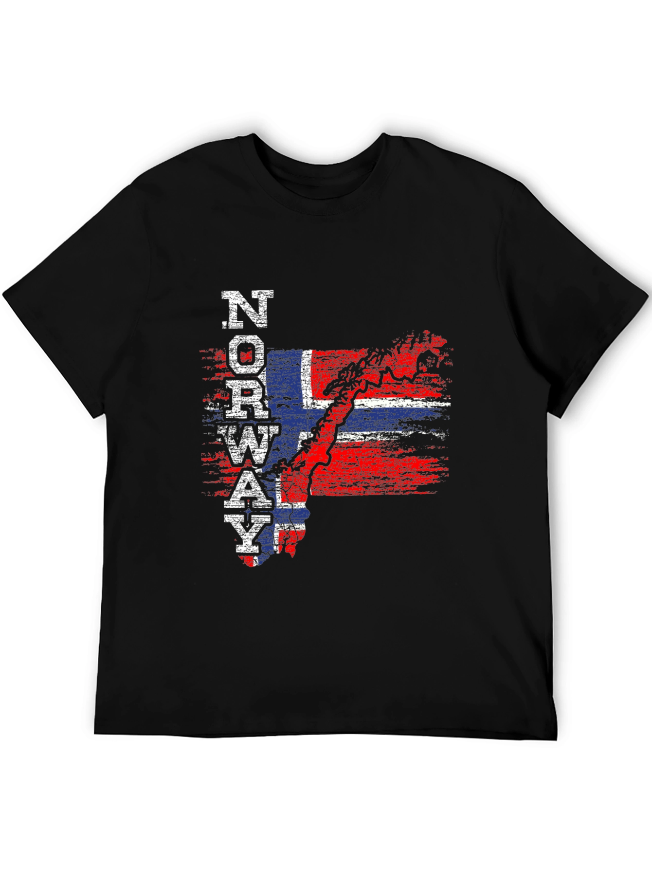 Norway Flag T-Shirt Patriotic Map Tee