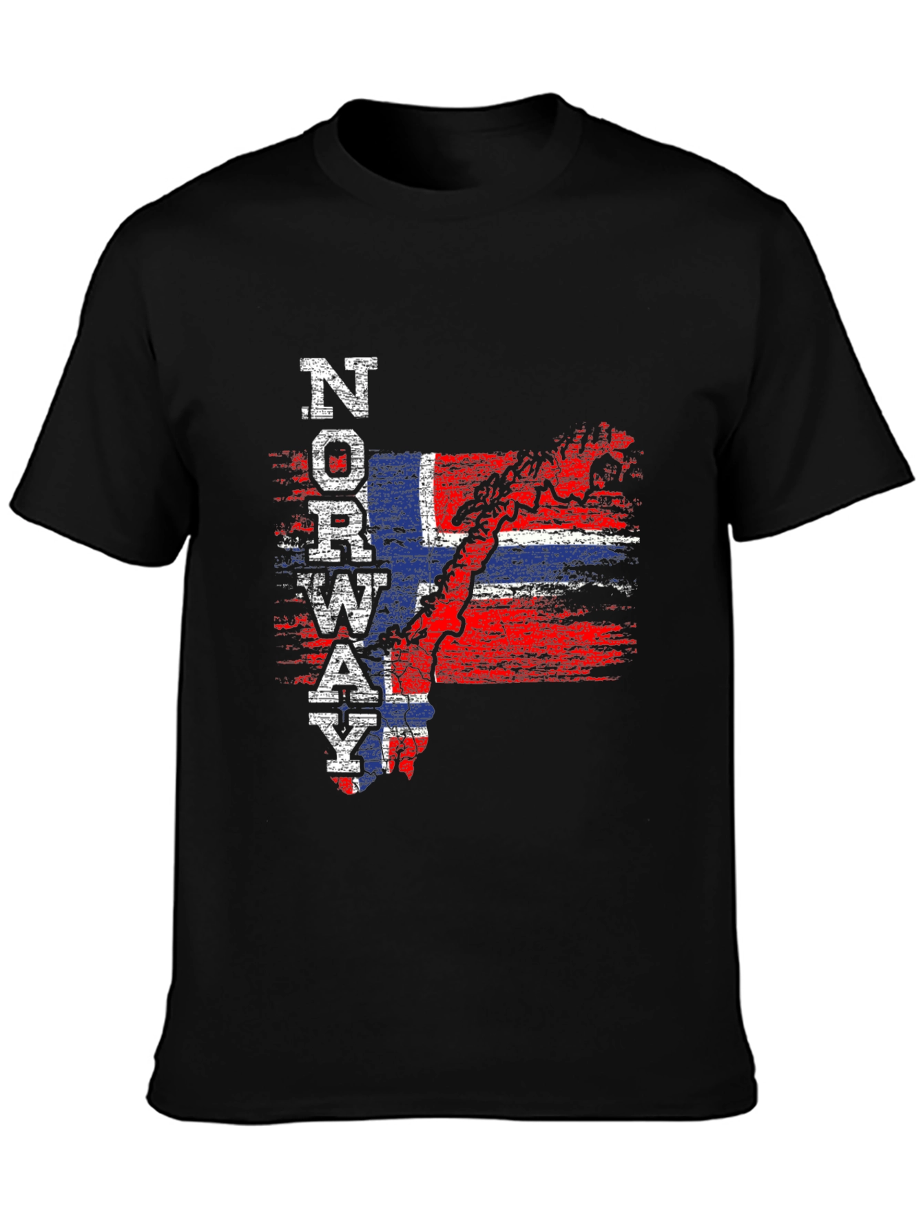 Norway Flag T-Shirt Patriotic Map Tee