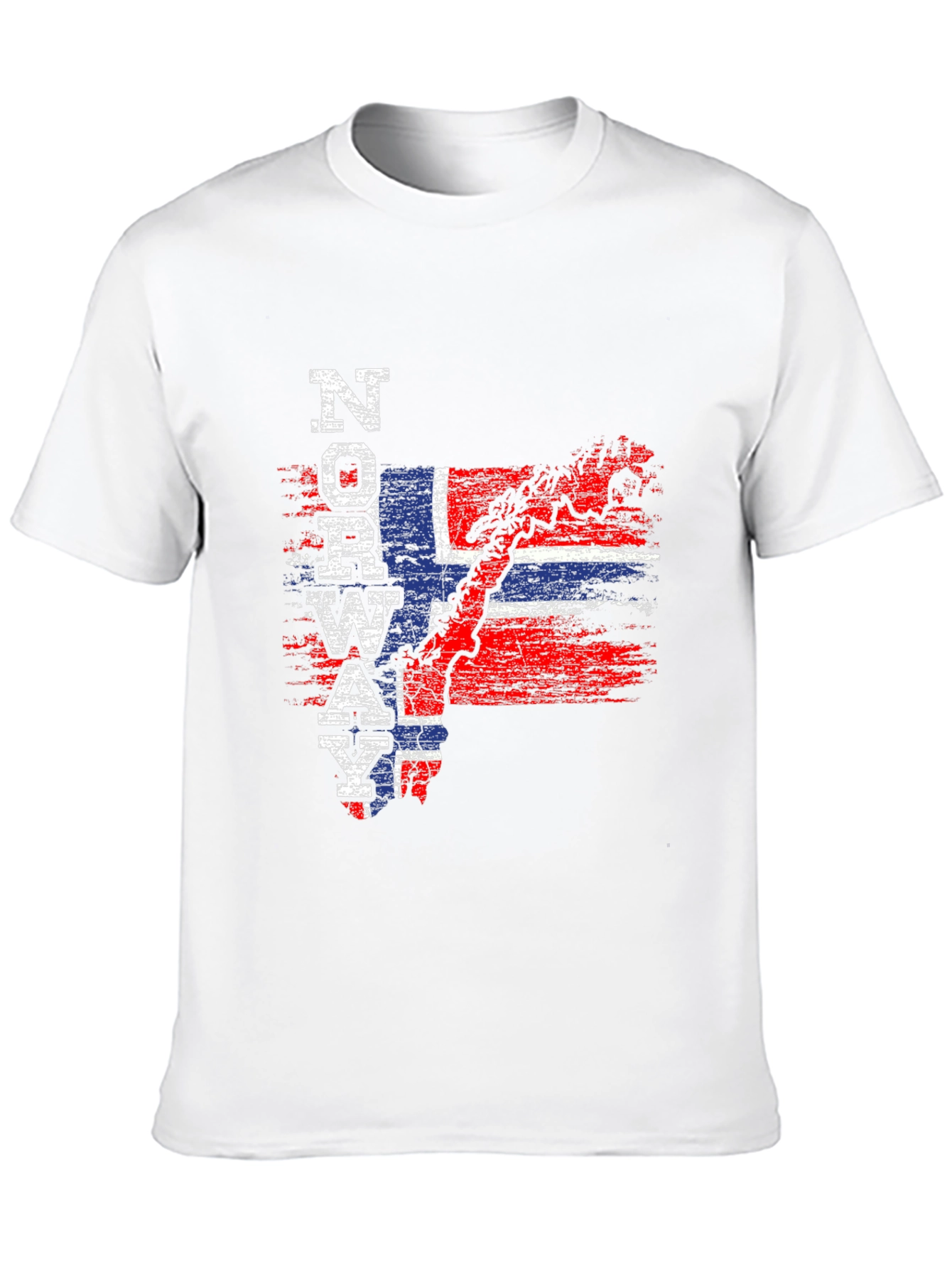 Norway Flag T-Shirt Patriotic Map Tee