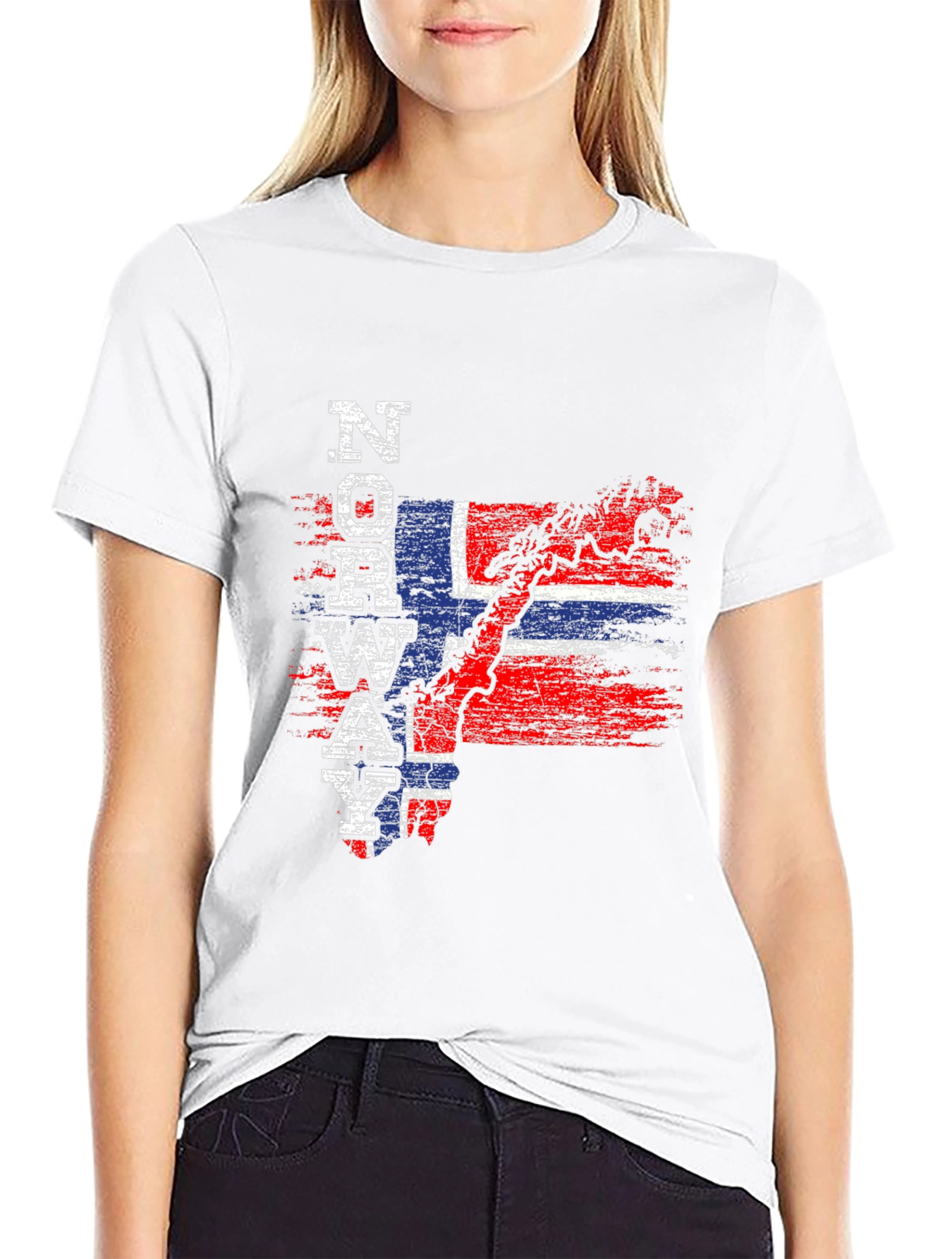 Norway Flag T-Shirt Patriotic Map Tee