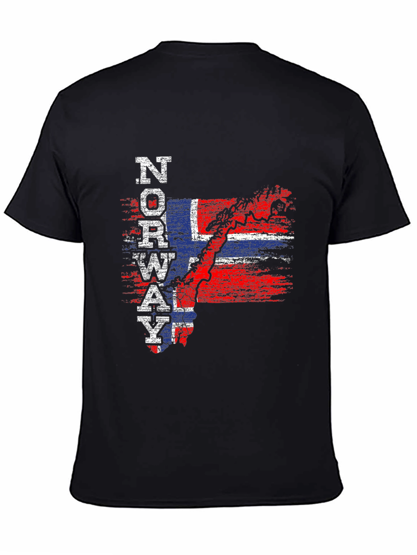 Norway Flag T-Shirt Patriotic Map Tee