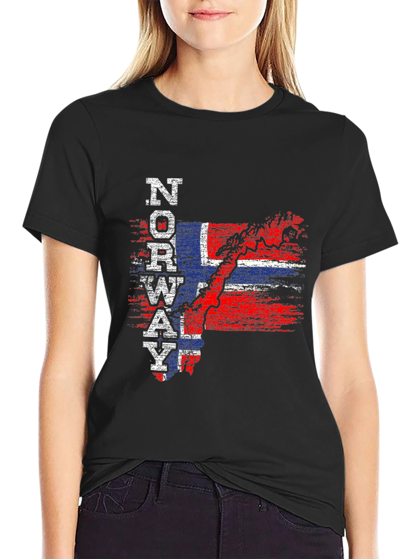 Norway Flag T-Shirt Patriotic Map Tee