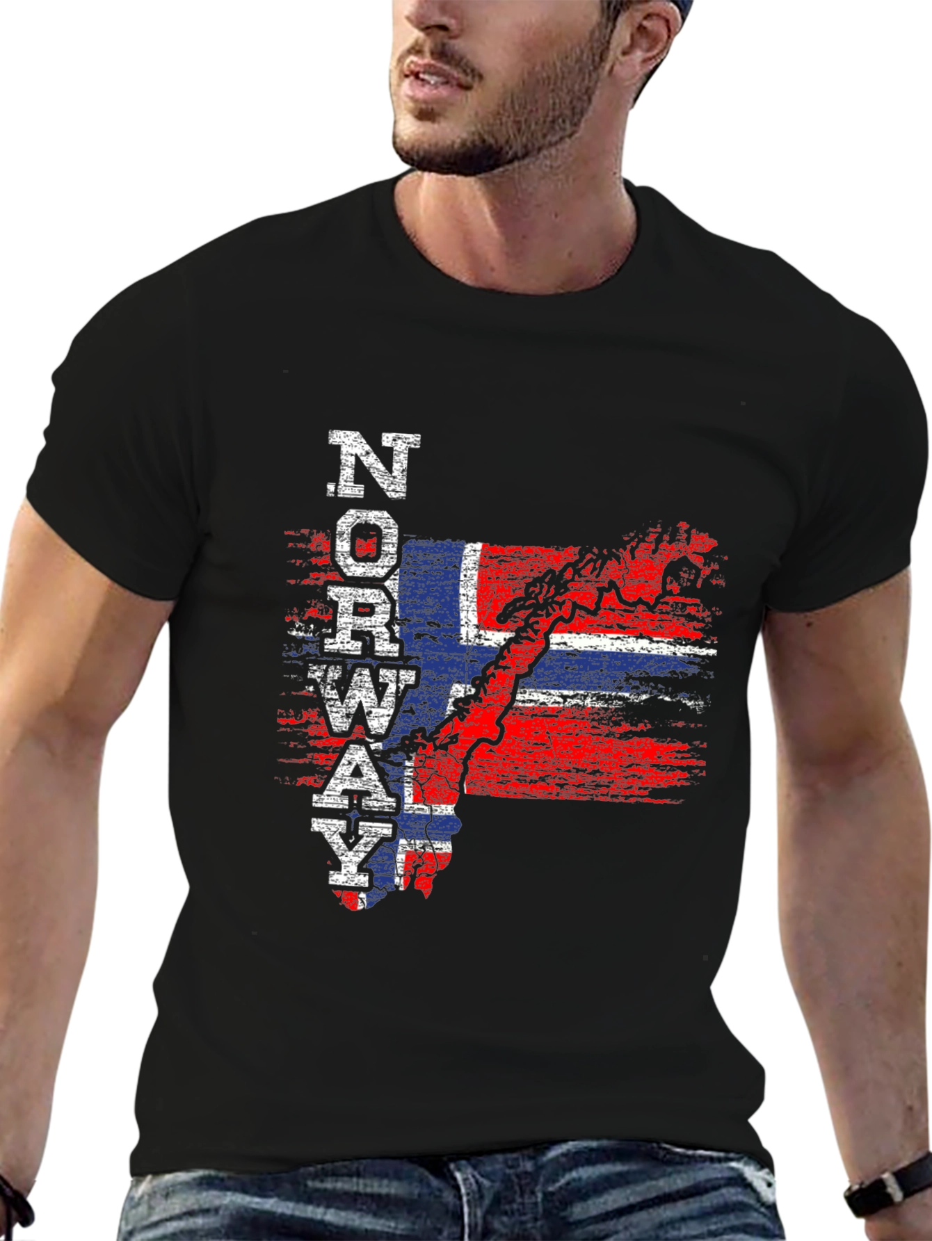 Norway Flag T-Shirt Patriotic Map Tee