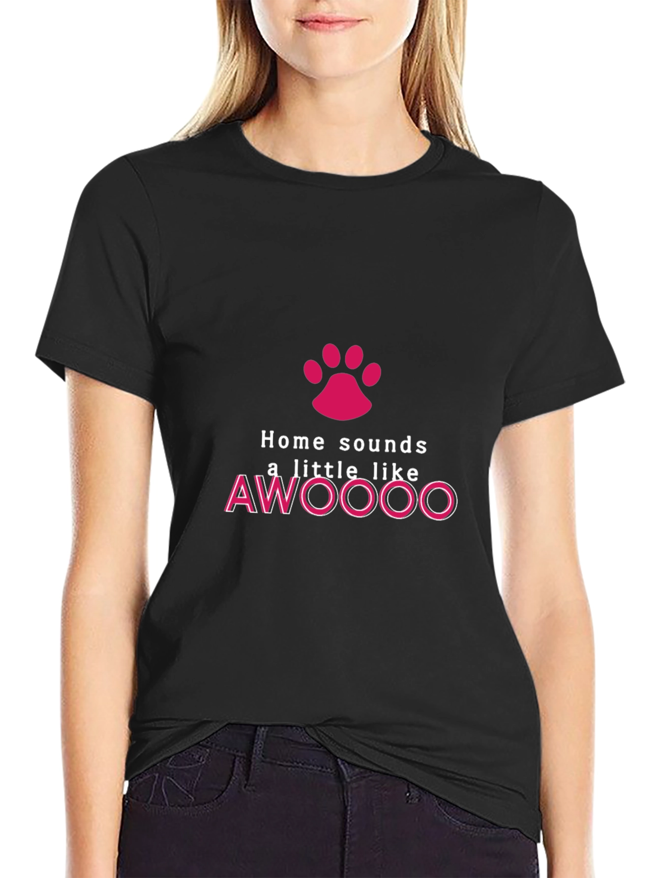 Home Sounds Like AWOOOO T-Shirt