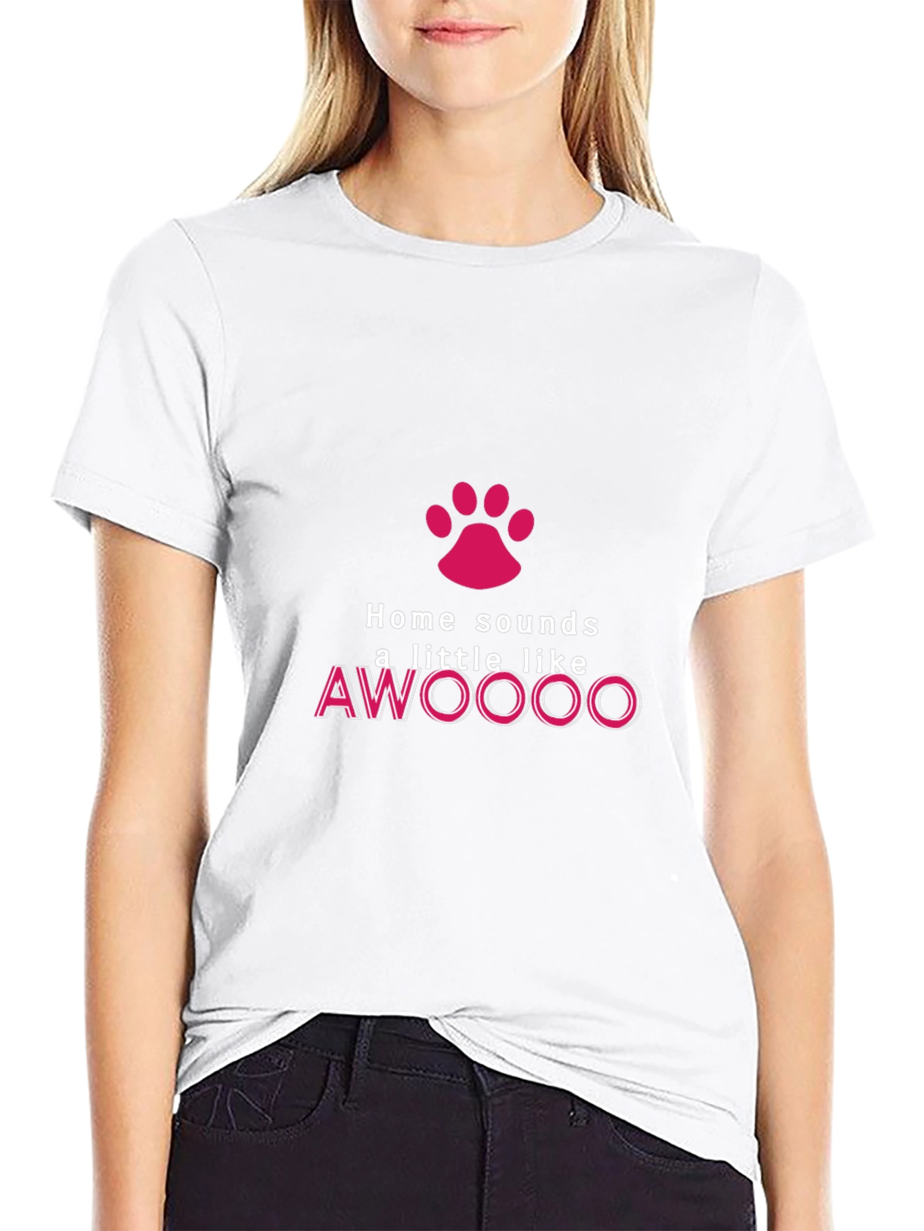Home Sounds Like AWOOOO T-Shirt