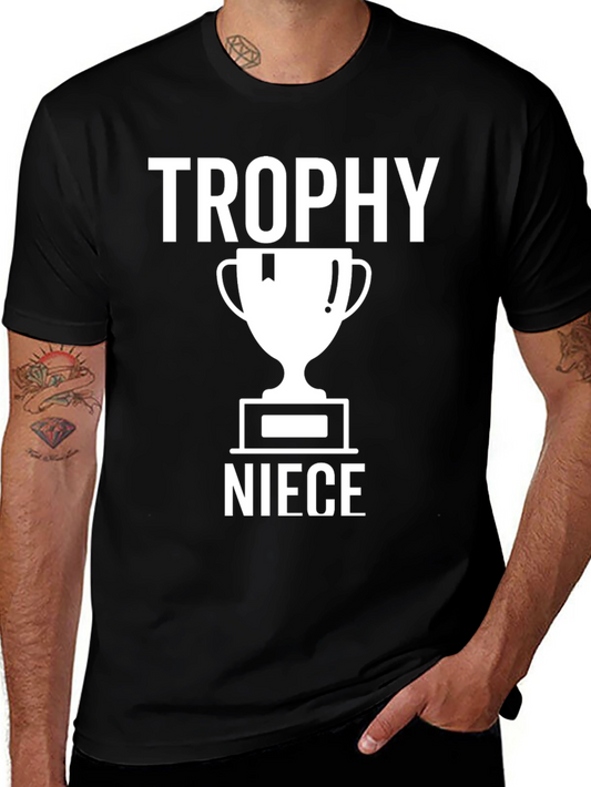 Trophy Niece Graphic Tee - Black Cotton T-Shirt