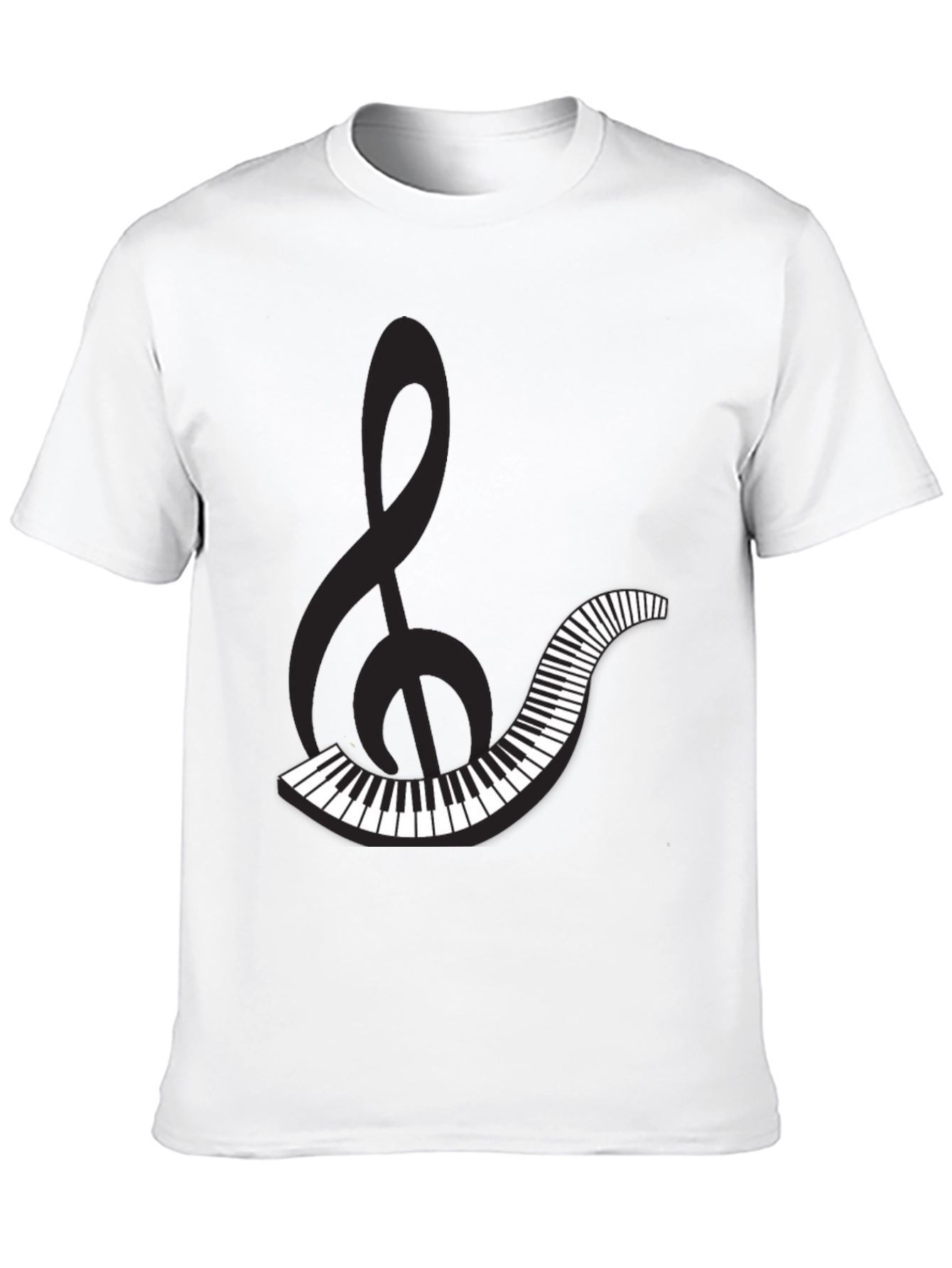 Musical Clef & Keyboard Graphic Tee