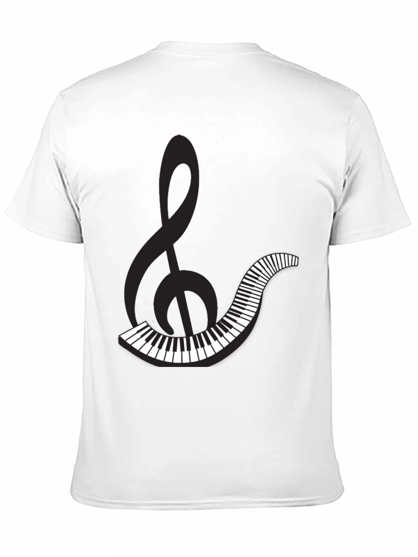 Musical Clef & Keyboard Graphic Tee