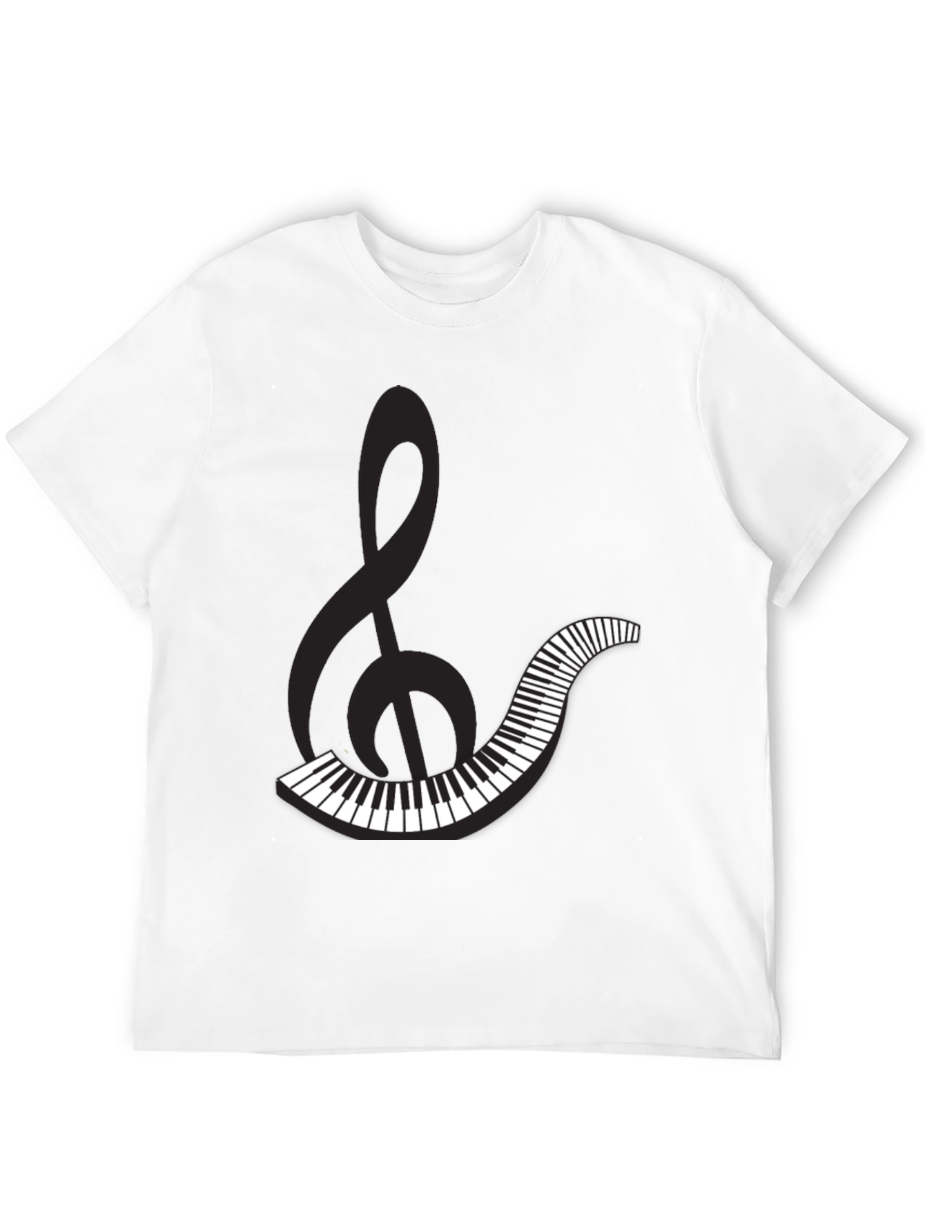 Musical Clef & Keyboard Graphic Tee