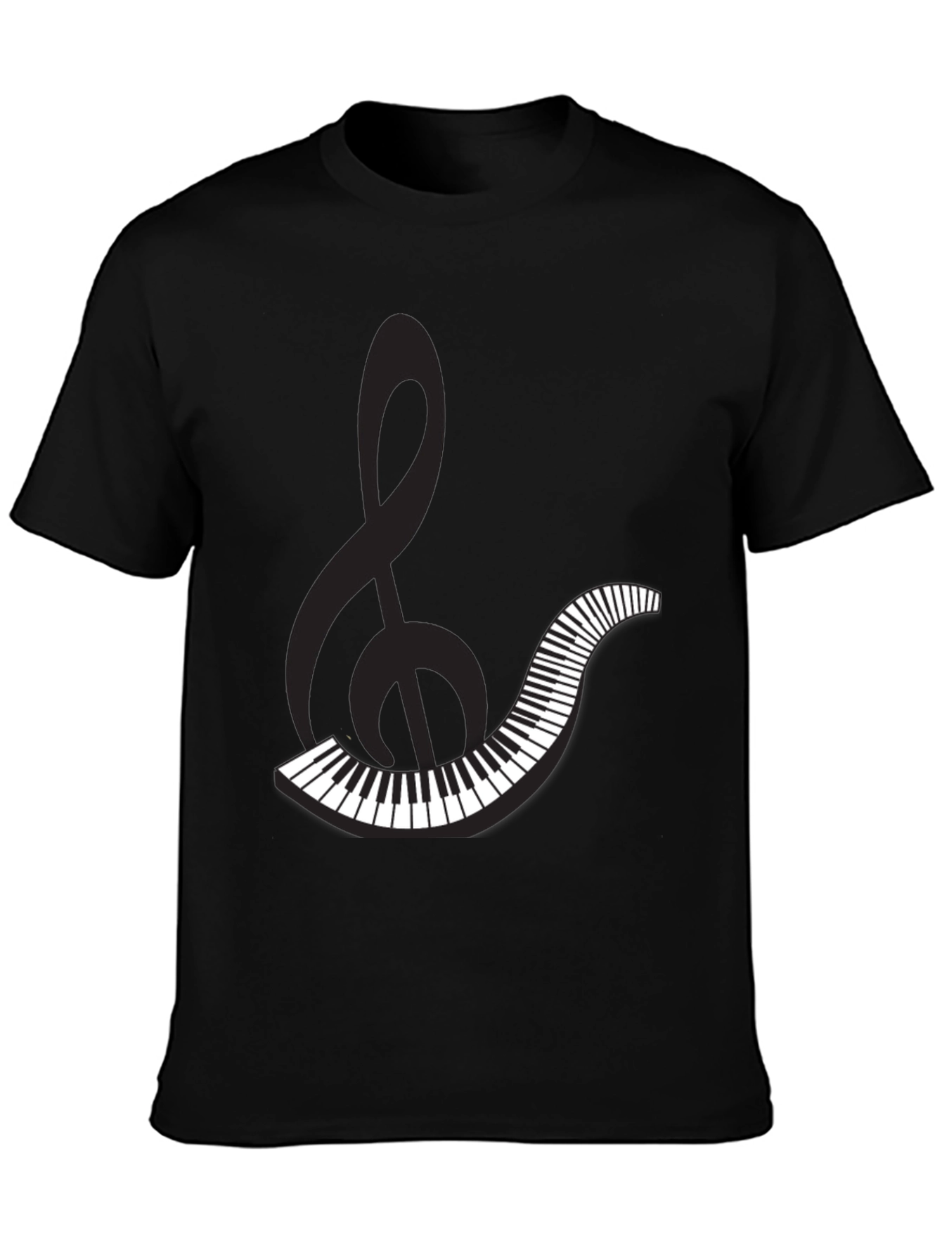 Musical Clef & Keyboard Graphic Tee