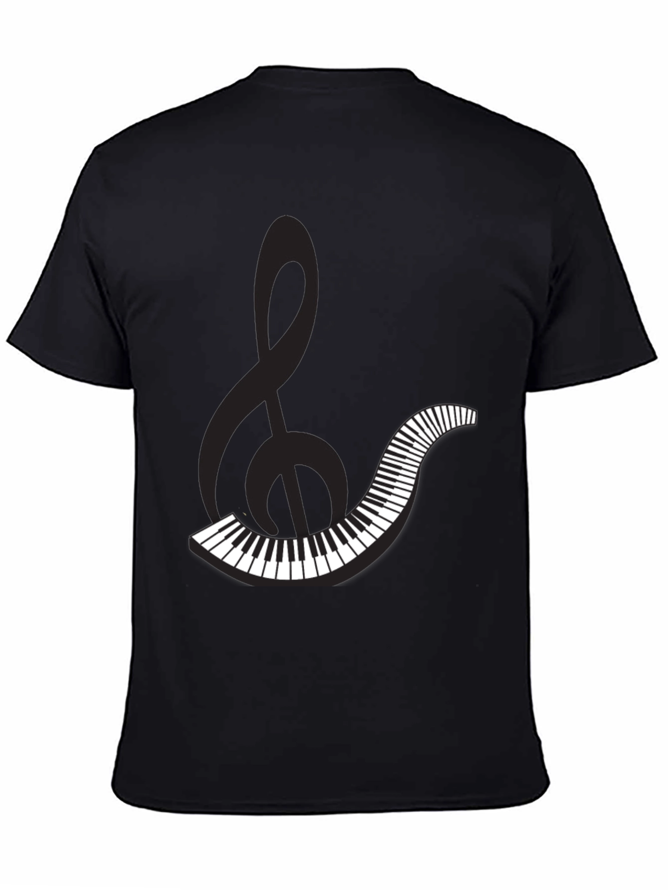 Musical Clef & Keyboard Graphic Tee
