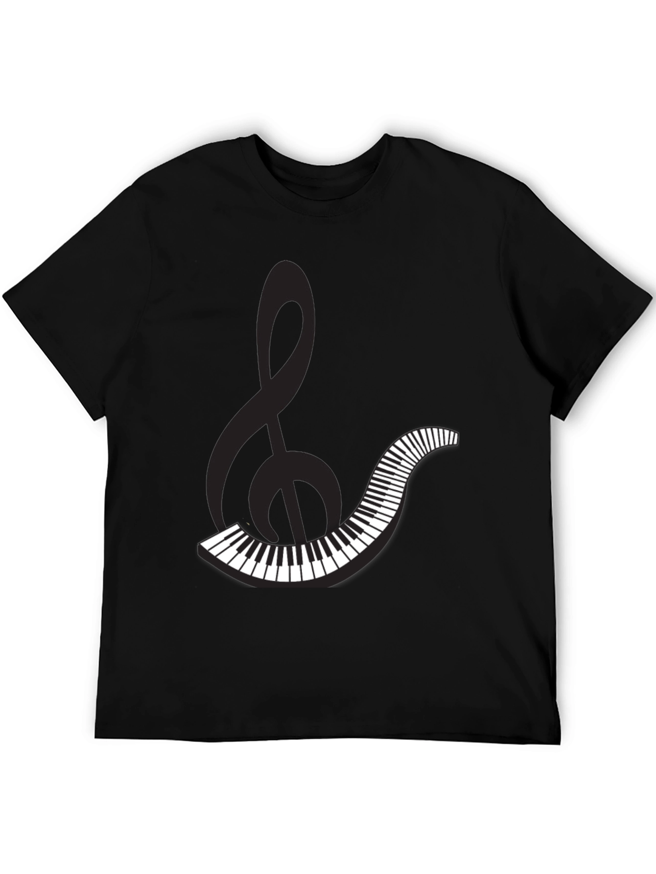 Musical Clef & Keyboard Graphic Tee