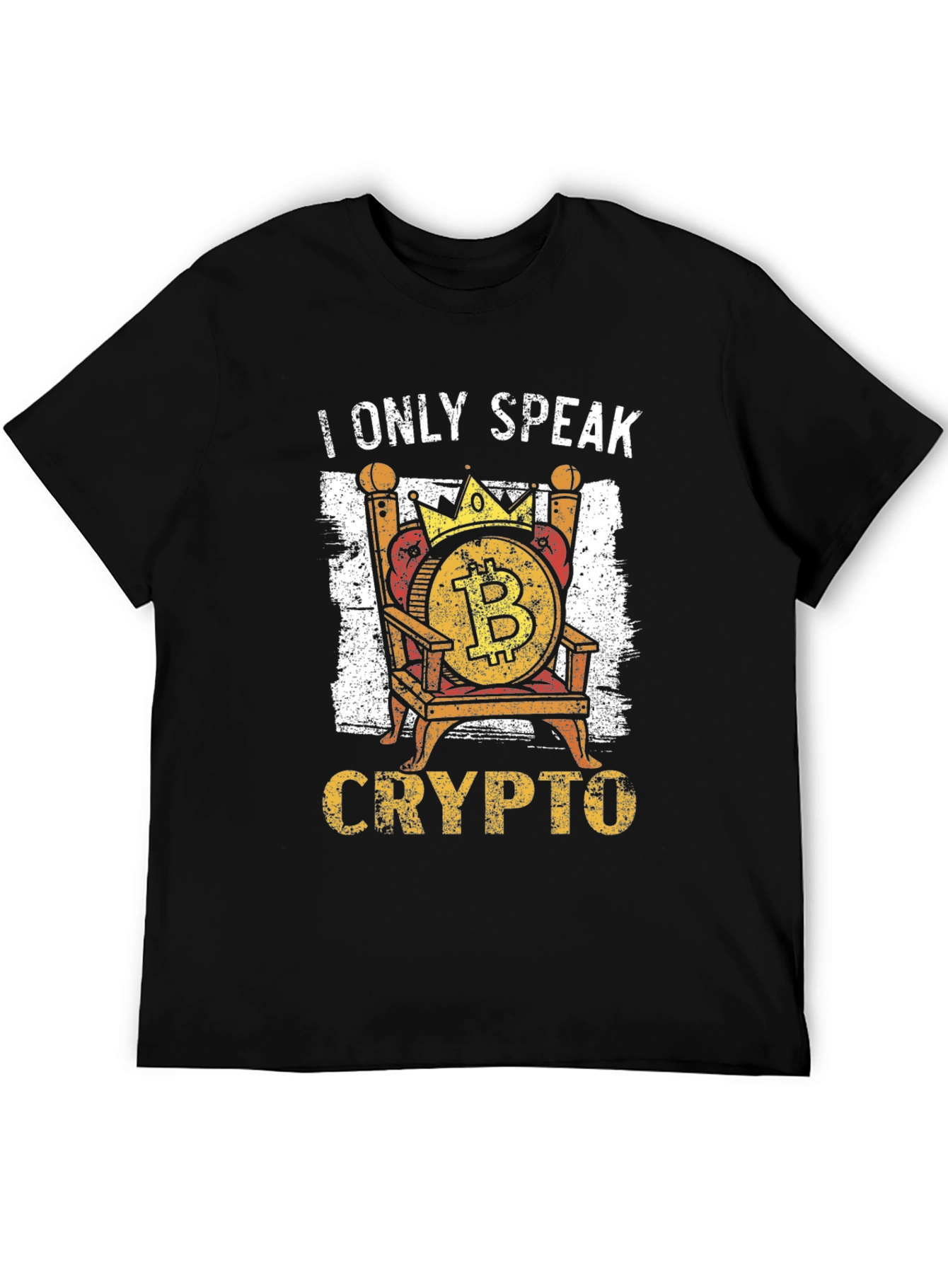 I Only Speak Crypto Bitcoin Throne T-Shirt