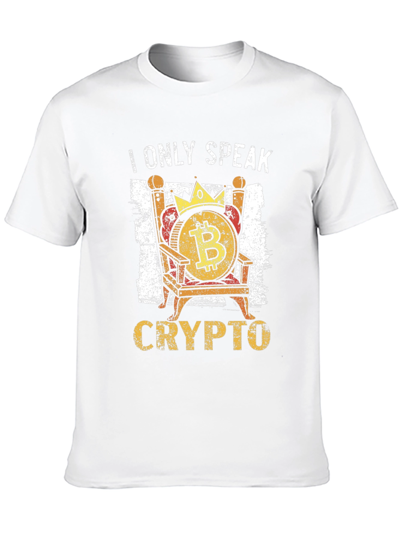 I Only Speak Crypto Bitcoin Throne T-Shirt