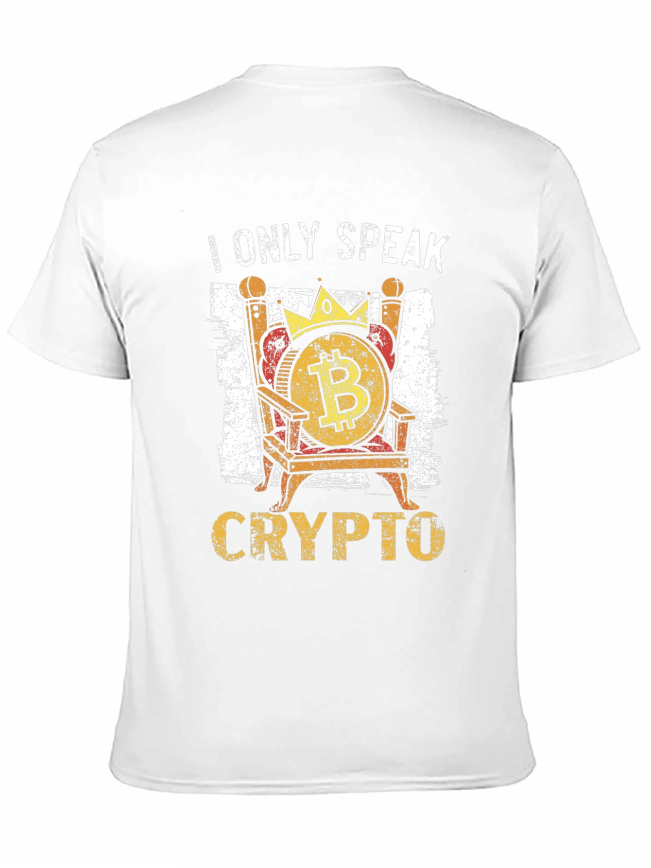 I Only Speak Crypto Bitcoin Throne T-Shirt