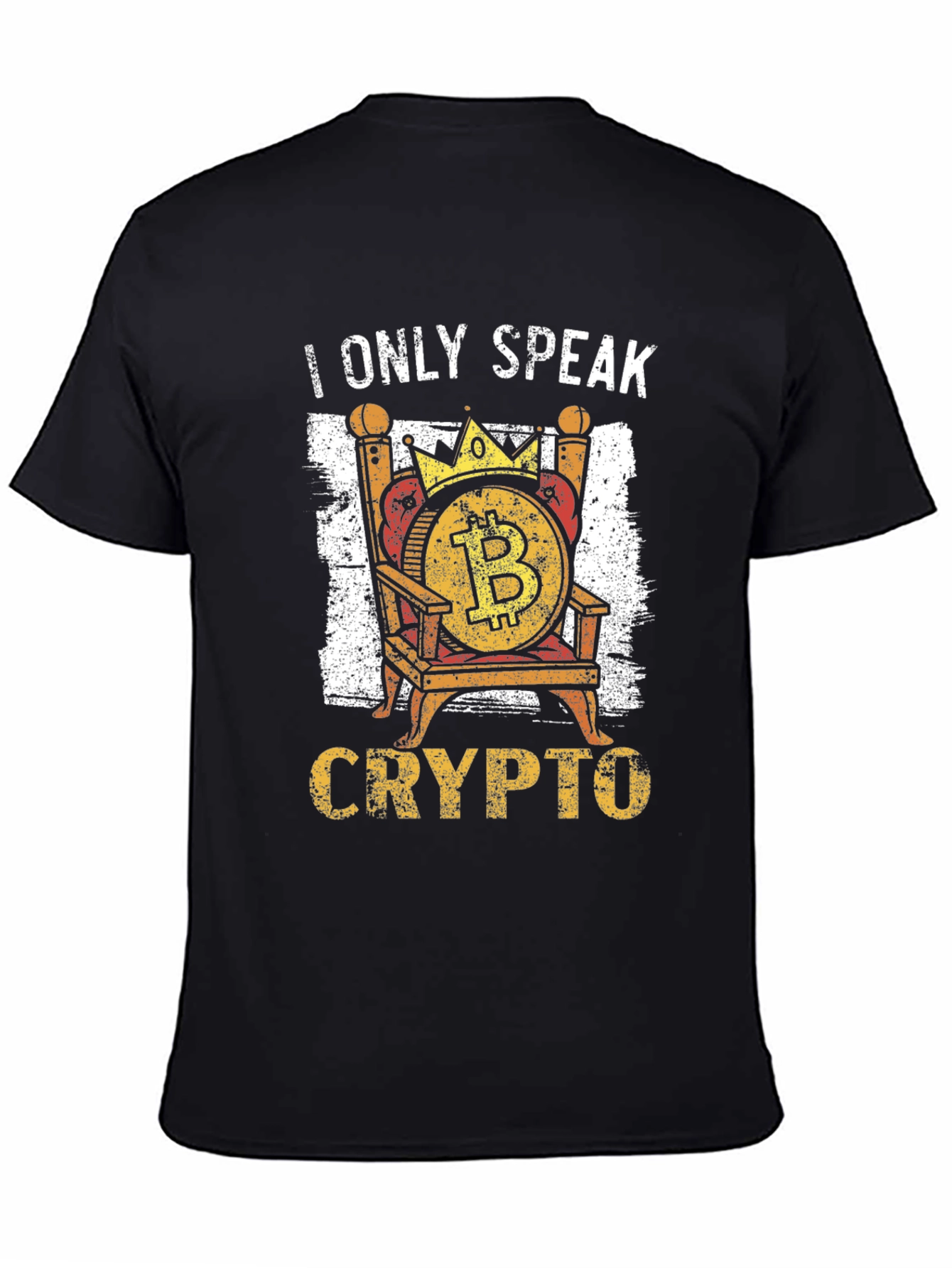 I Only Speak Crypto Bitcoin Throne T-Shirt