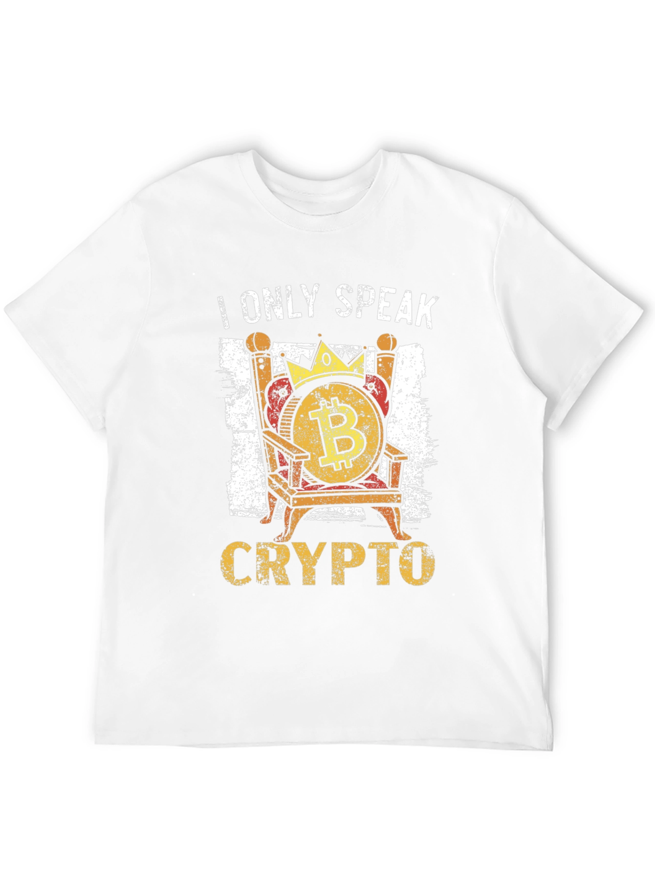 I Only Speak Crypto Bitcoin Throne T-Shirt