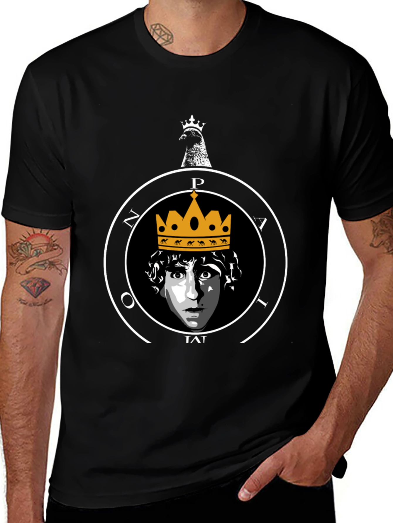 King Pigeon T-Shirt - Quirky Graphic Tee