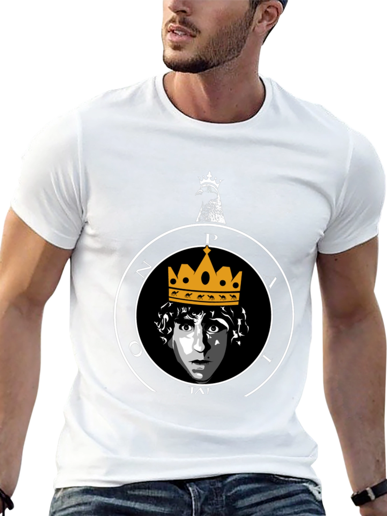 King Pigeon T-Shirt - Quirky Graphic Tee