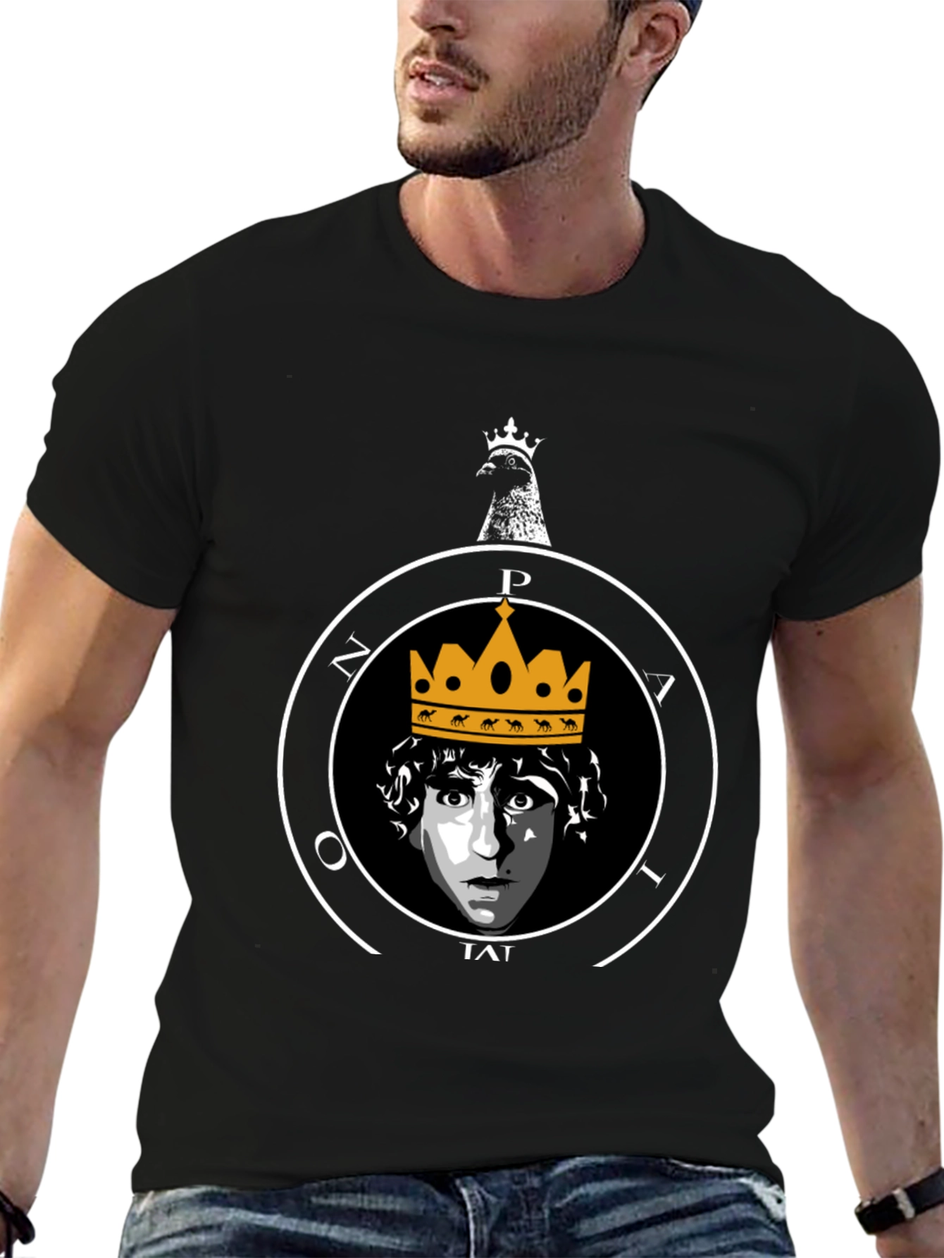King Pigeon T-Shirt - Quirky Graphic Tee