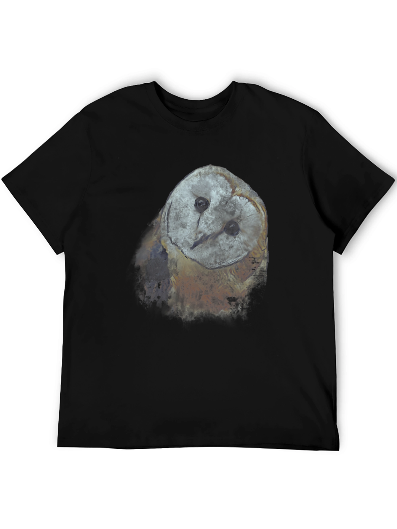 Owl Graphic T-Shirt - Black