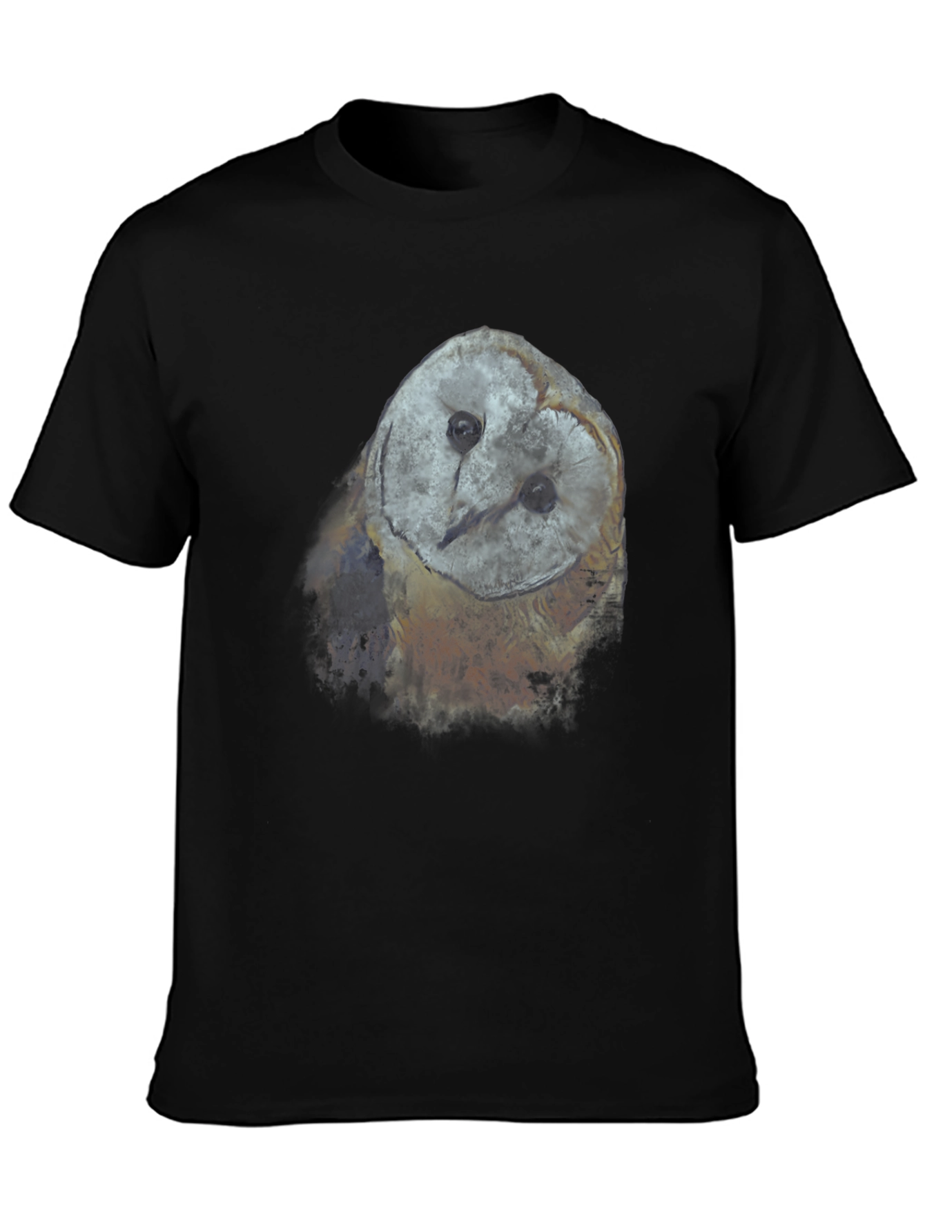 Owl Graphic T-Shirt - Black