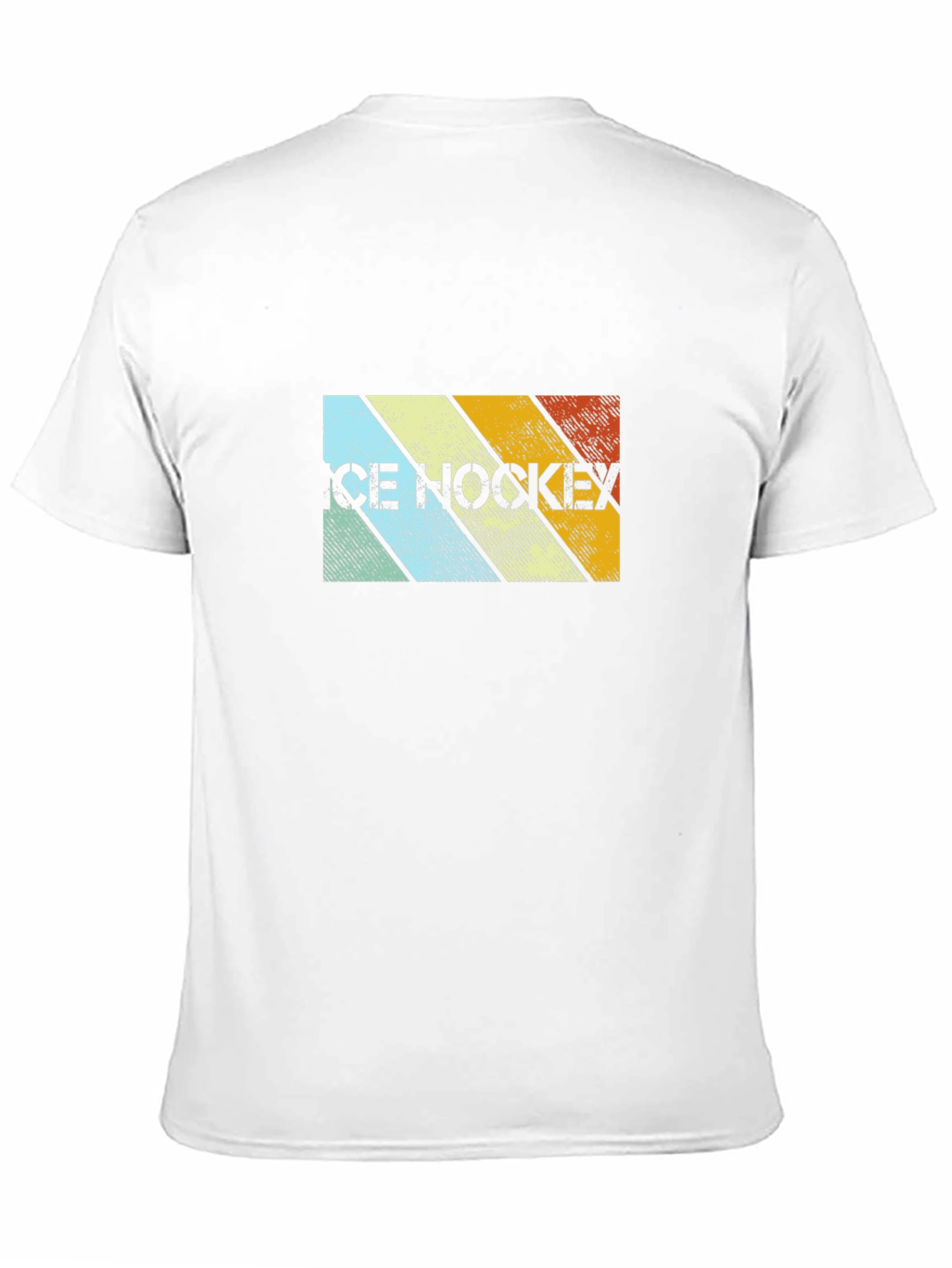 Retro Ice Hockey Graphic Tee - Black