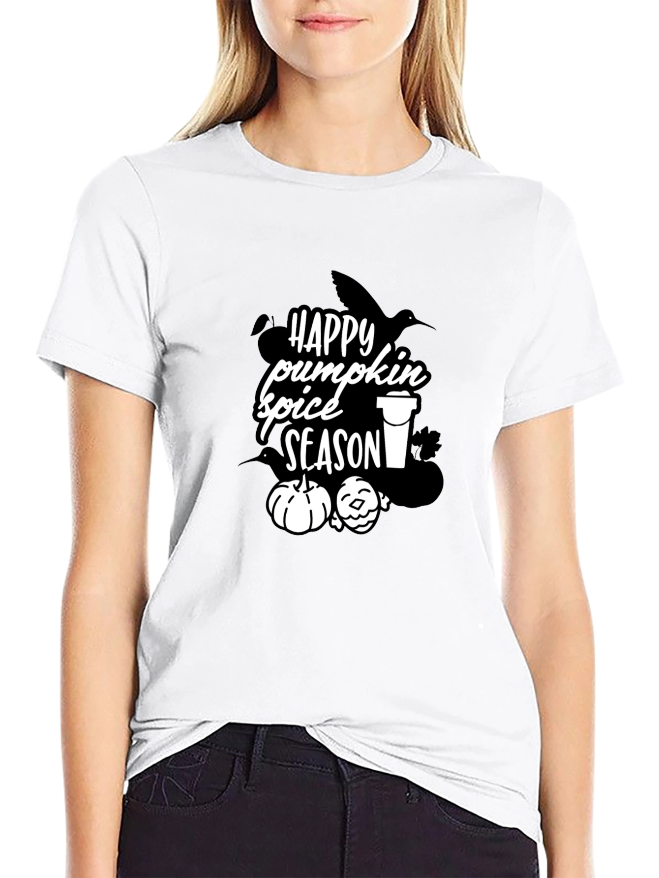 Happy Pumpkin Spice Season Graphic T-Shirt