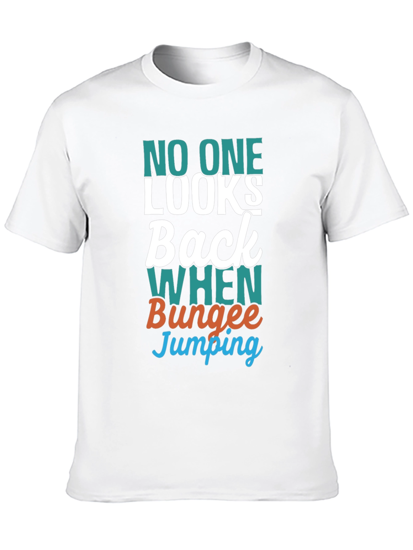 Funny Bungee Jumping T-Shirt - No One Looks Back
