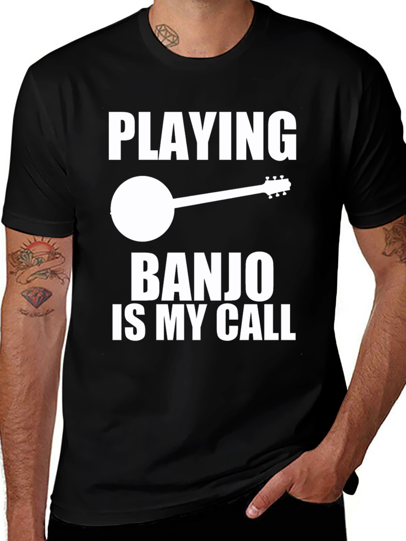 Banjo Player Graphic Tee - Music Lover Gift