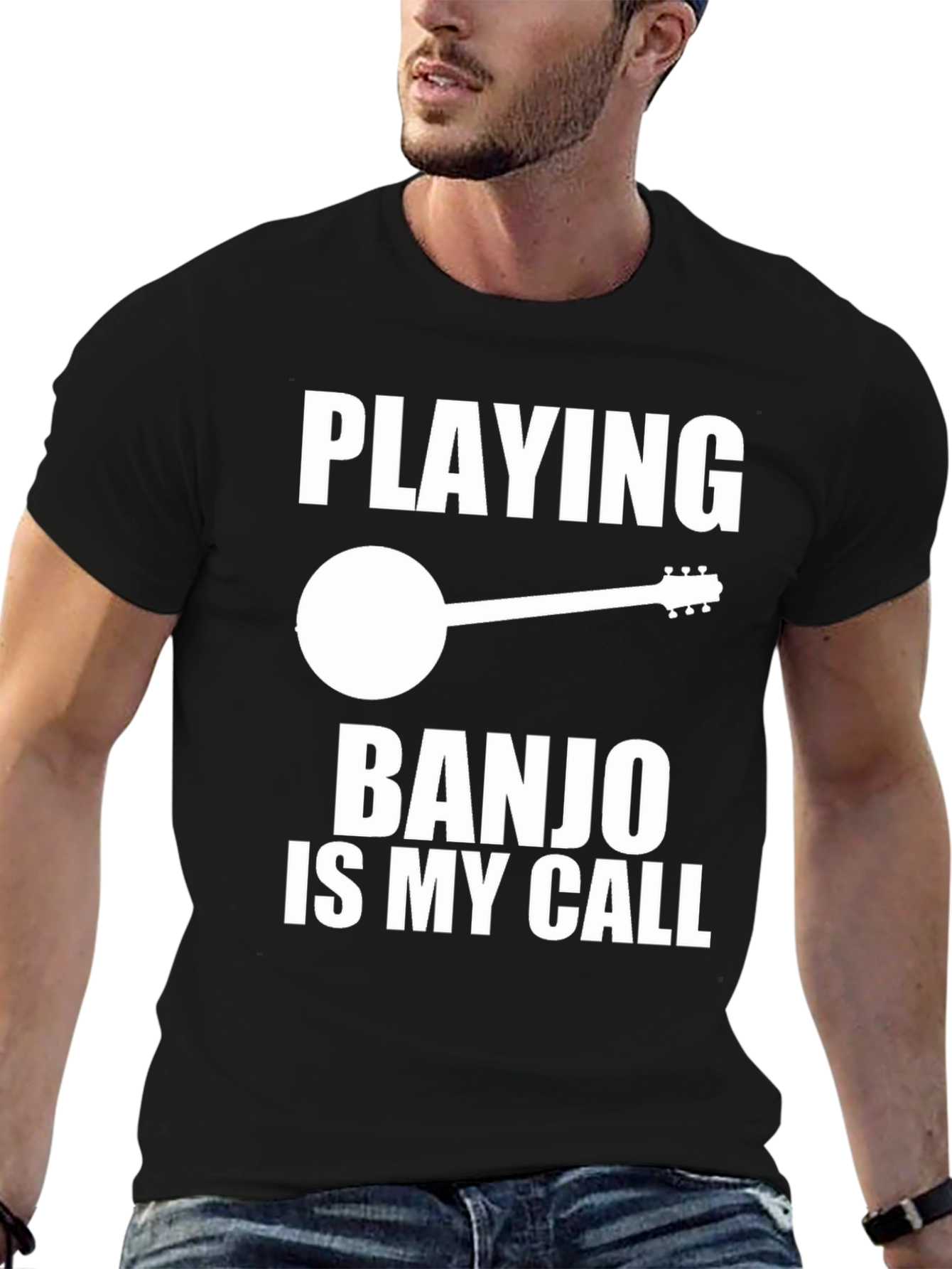 Banjo Player Graphic Tee - Music Lover Gift