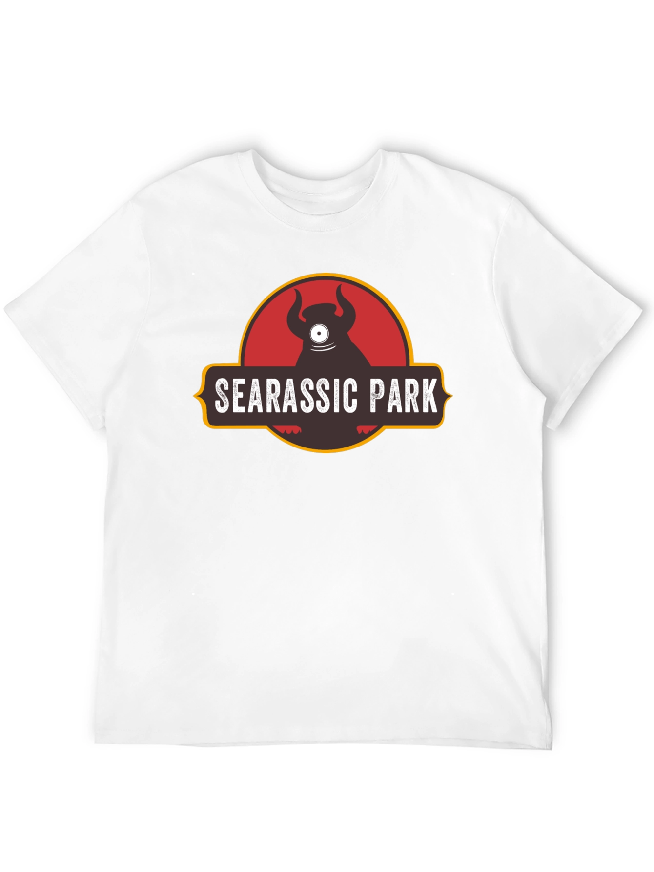 Searassic Park Black T-Shirt - Funny Monster Tee