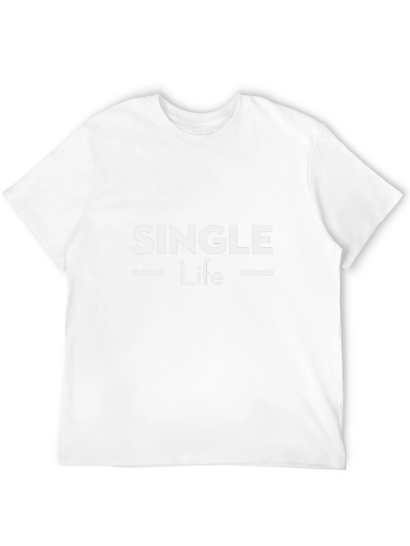 Single Life T-Shirt - Black Casual Tee