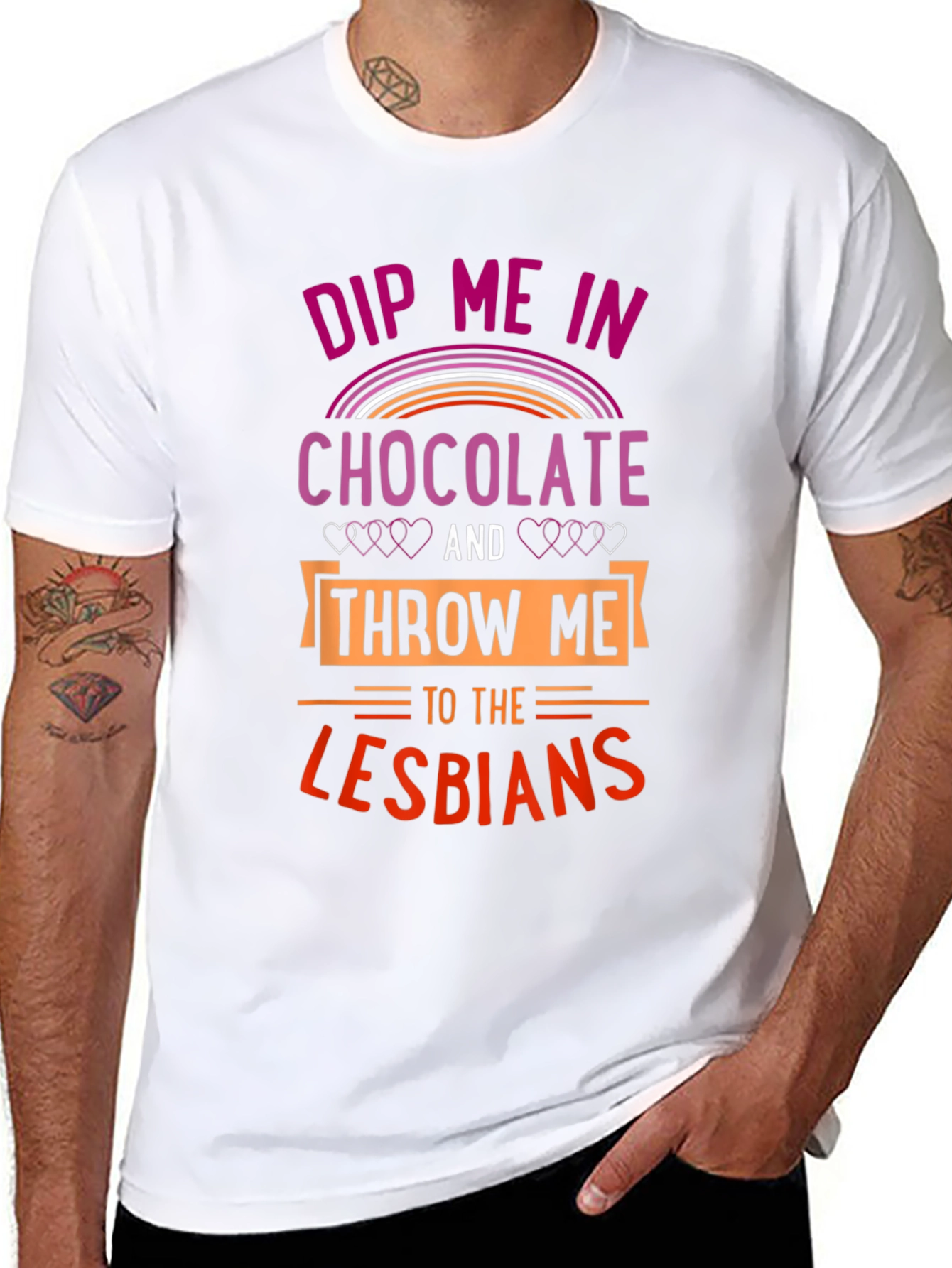 Dip Me In Chocolate Lesbians T-Shirt