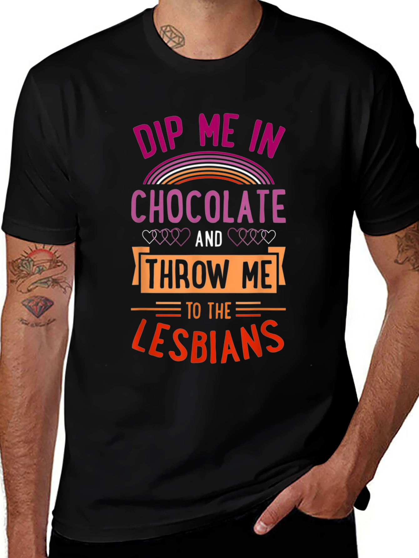 Dip Me In Chocolate Lesbians T-Shirt