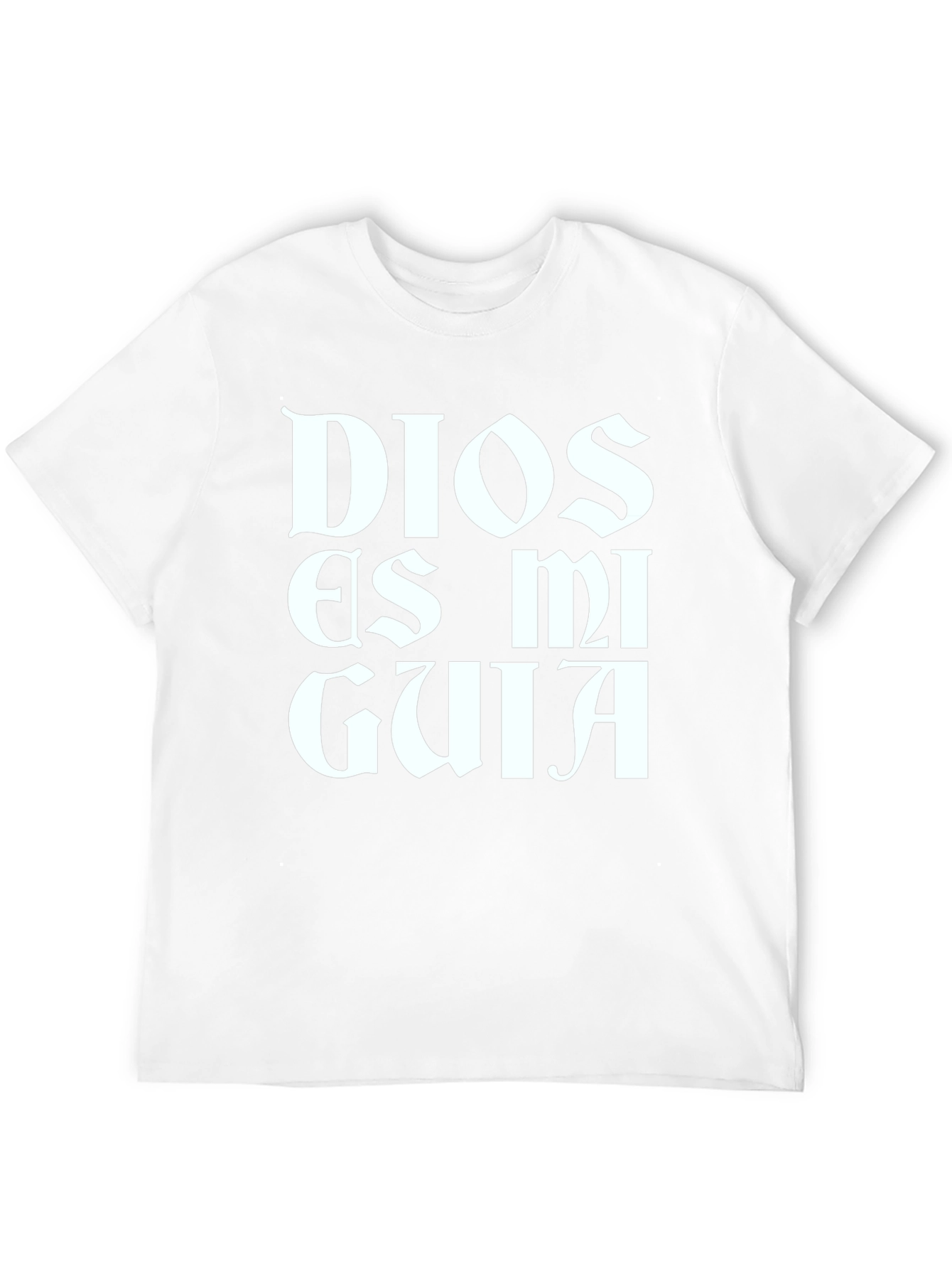 Dios Es Mi Guia Black Graphic Tee