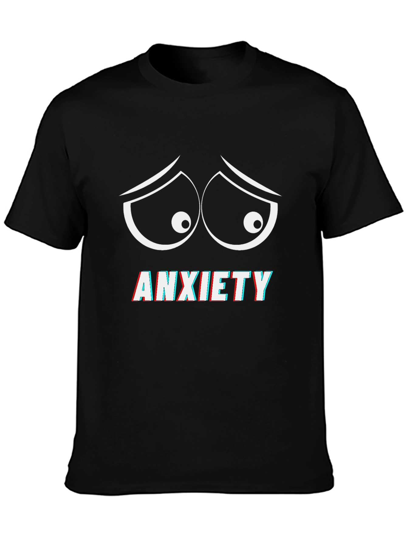 Anxiety Eyes Graphic Tee - Comfort Fit