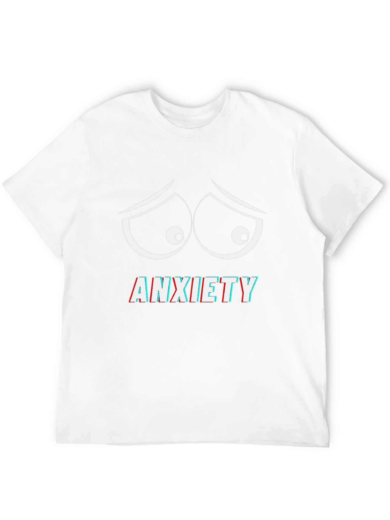 Anxiety Eyes Graphic Tee - Comfort Fit