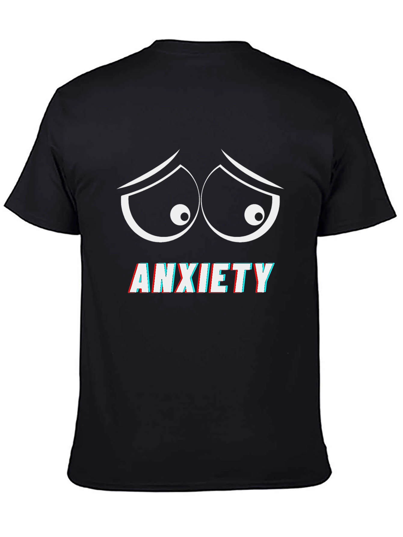 Anxiety Eyes Graphic Tee - Comfort Fit