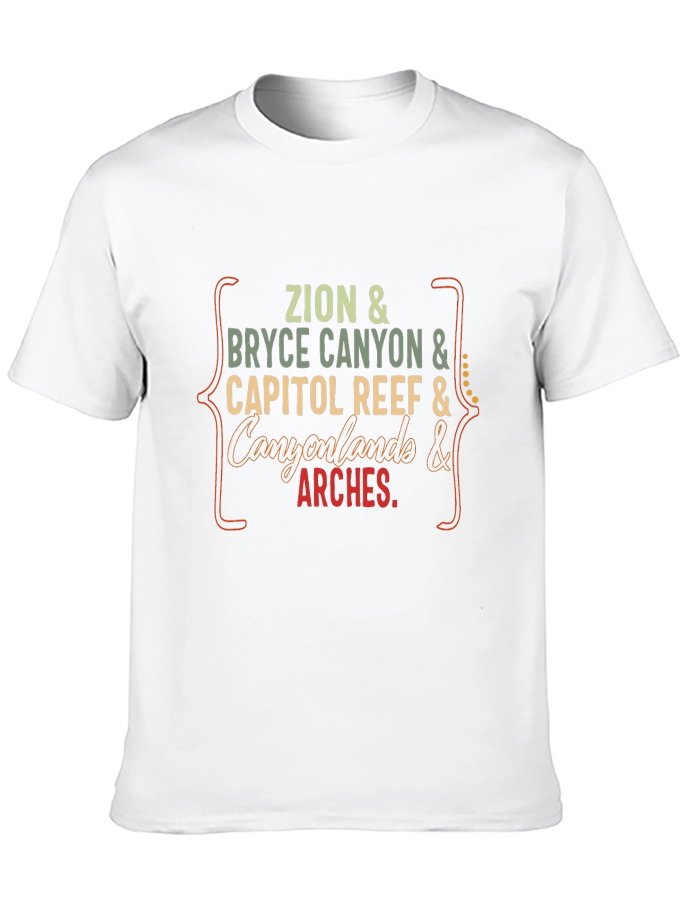 Utah National Parks T-Shirt: Zion Bryce Arches