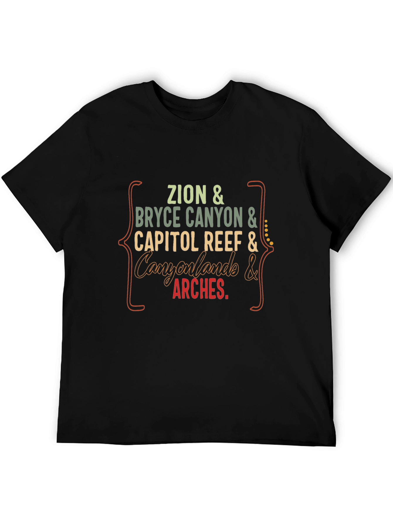 Utah National Parks T-Shirt: Zion Bryce Arches